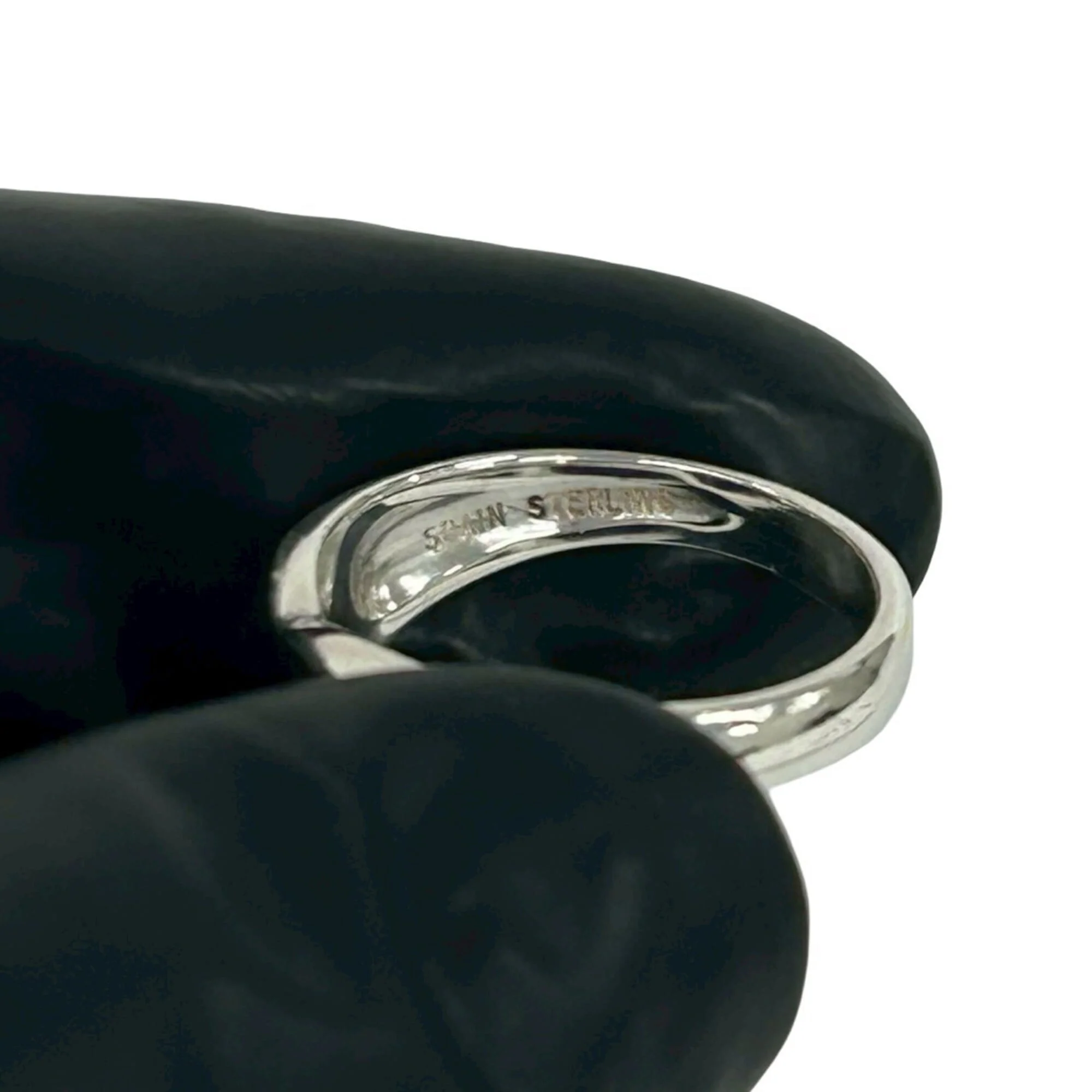 Open Heart Ring Sterling Silver - Image 3