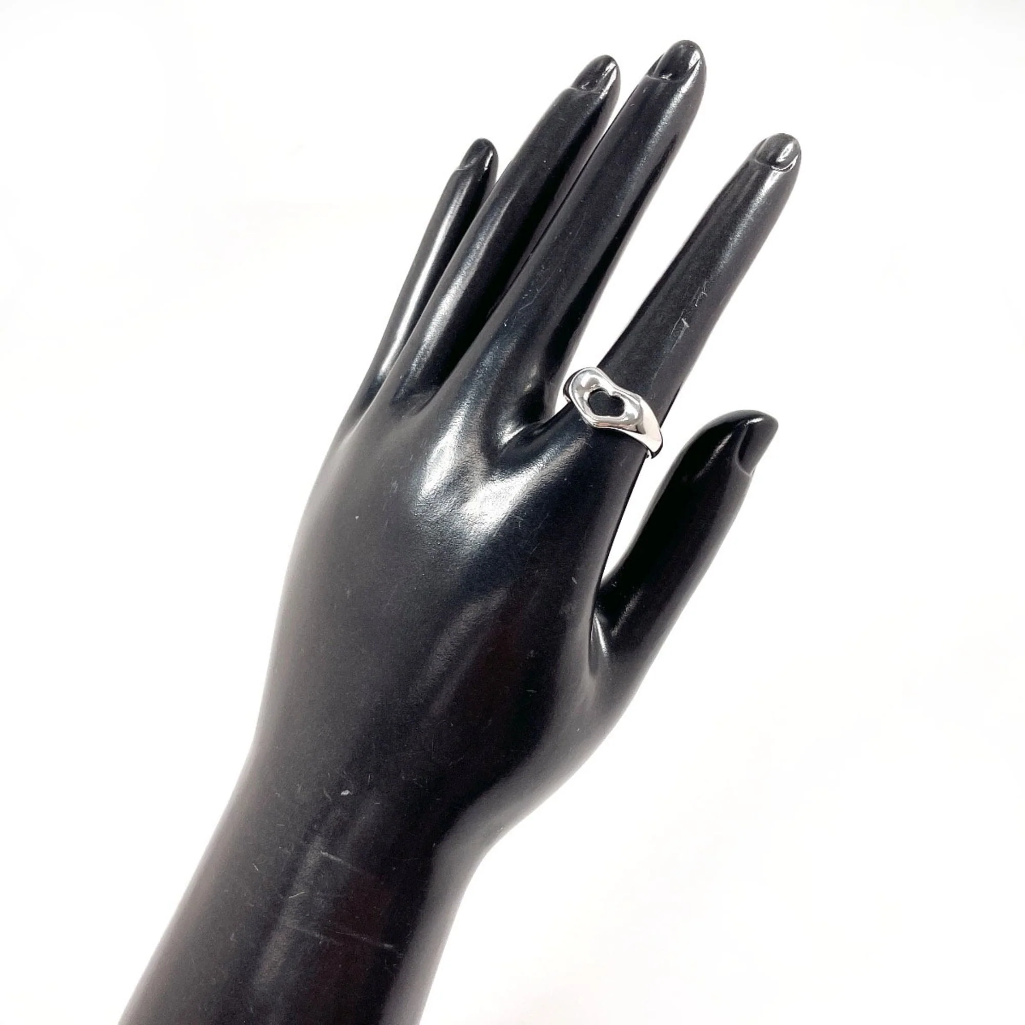 Open Heart Ring Sterling Silver - Image 6