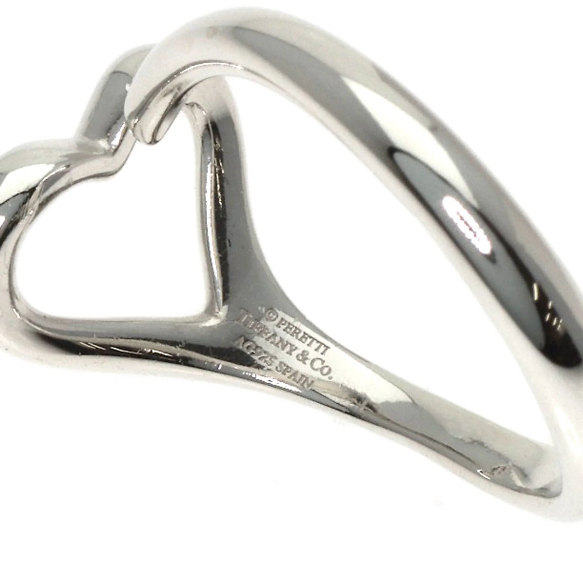 Open Heart Ring Sterling Silver - Image 5