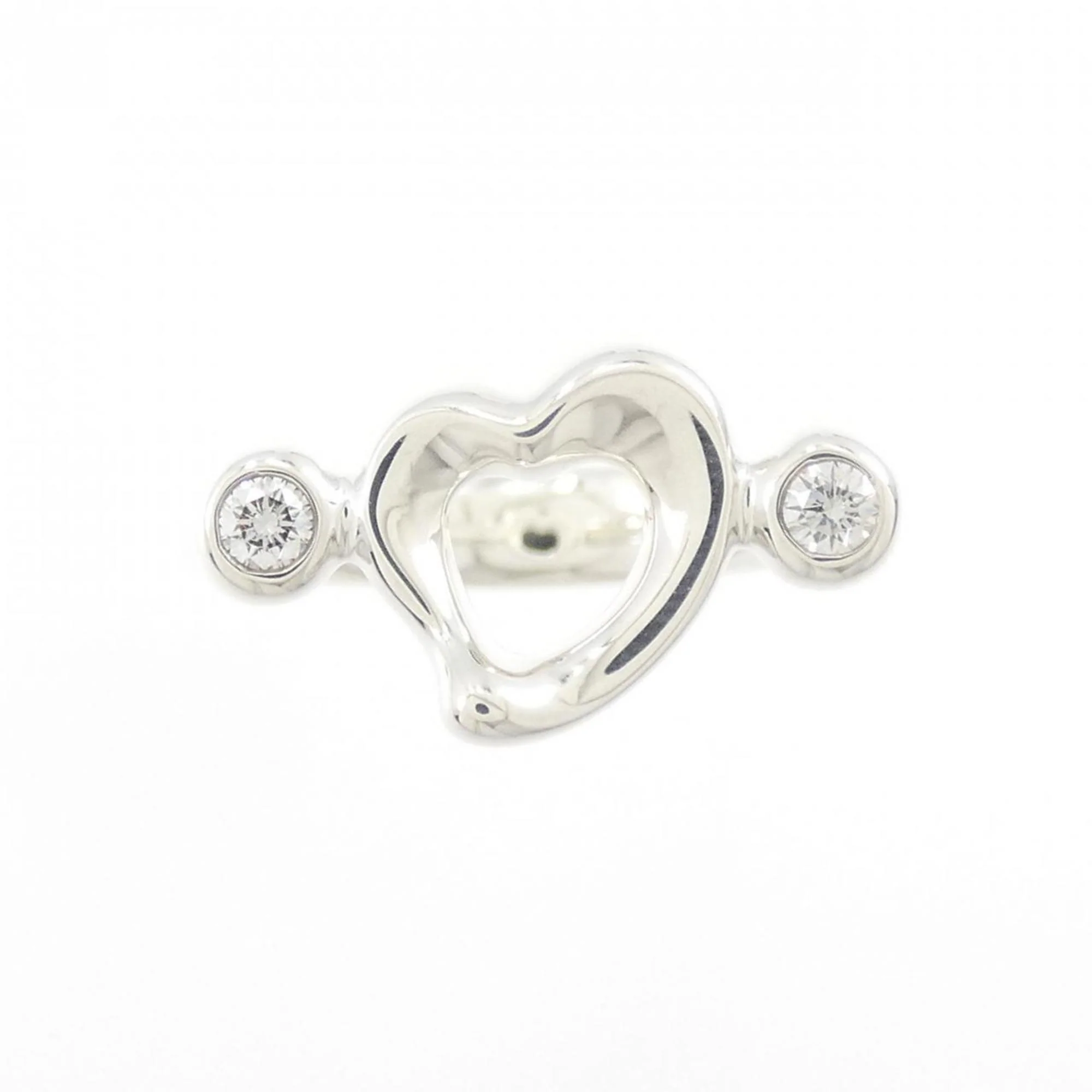 Open Heart Ring Sterling Silver - Image 2