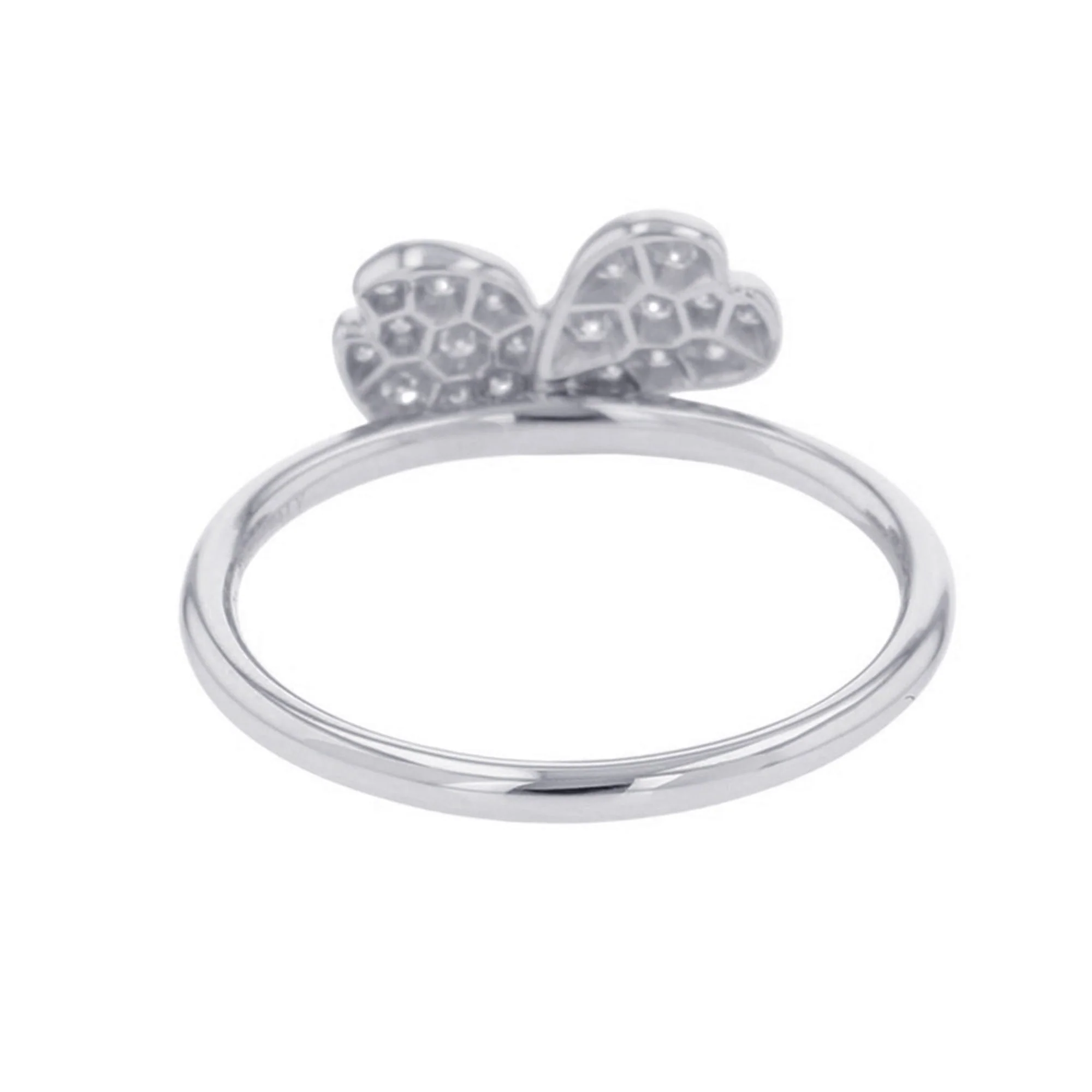 Paper Flower Ring Platinum with Diamond - Image 3