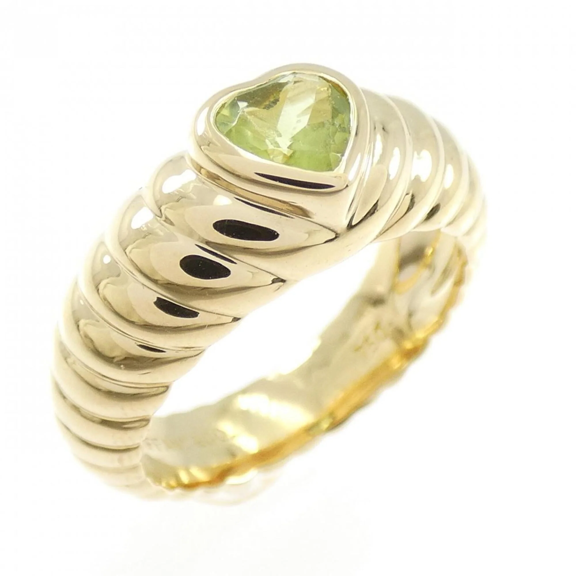 Ribbed Friendship Ring 18K Yellow Gold