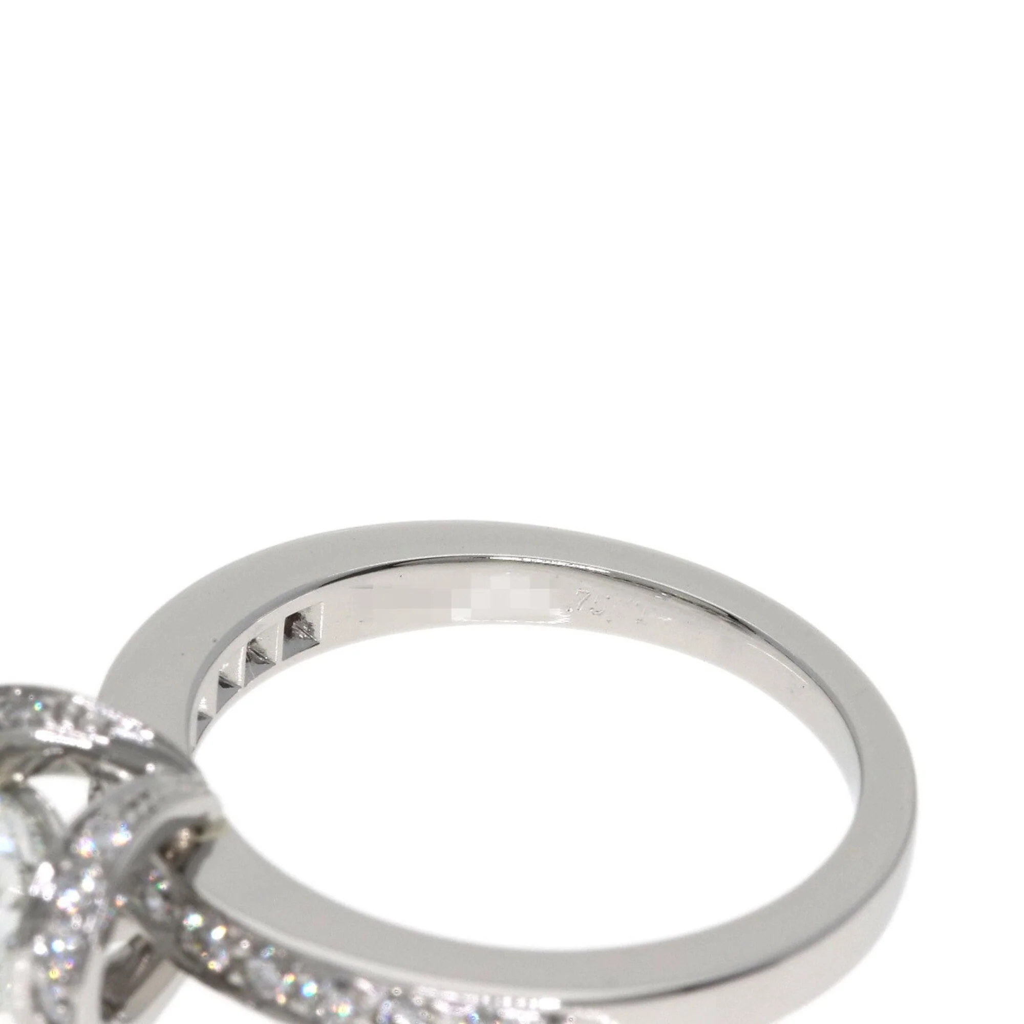 Ribbon Ring Platinum with Diamond - Image 6