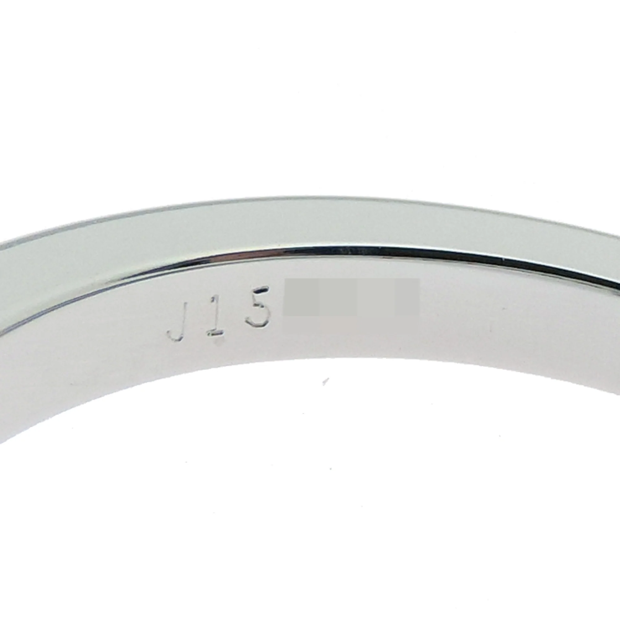 Ribbon Ring Platinum with Diamond - Image 6
