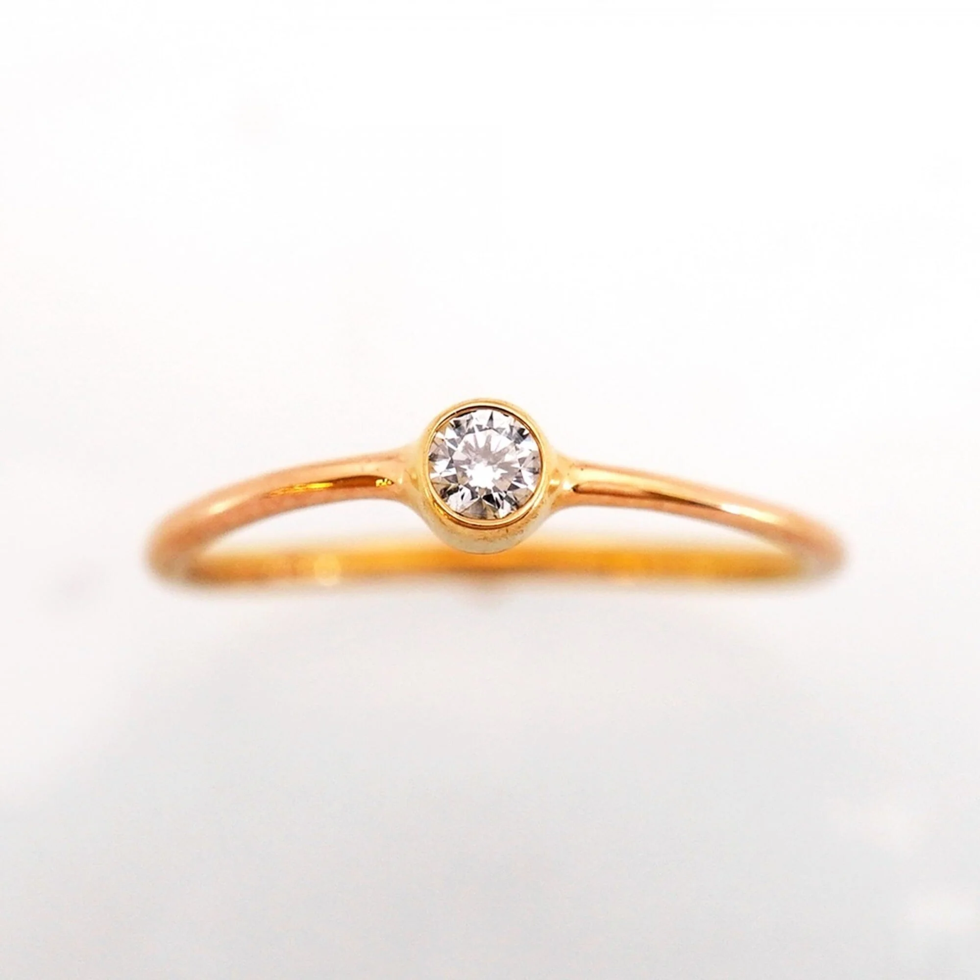 Ring 18K Rose Gold and Diamond - Image 2