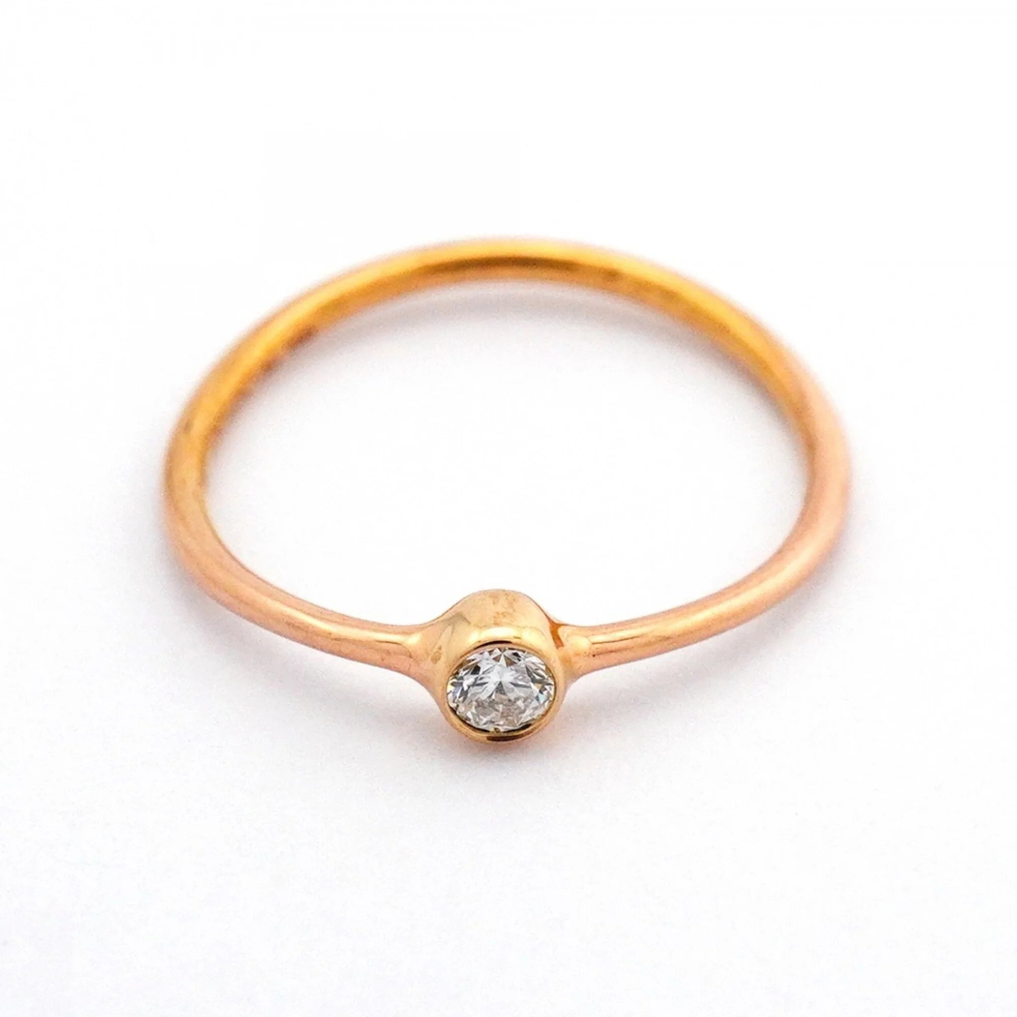 Ring 18K Rose Gold and Diamond - Image 3