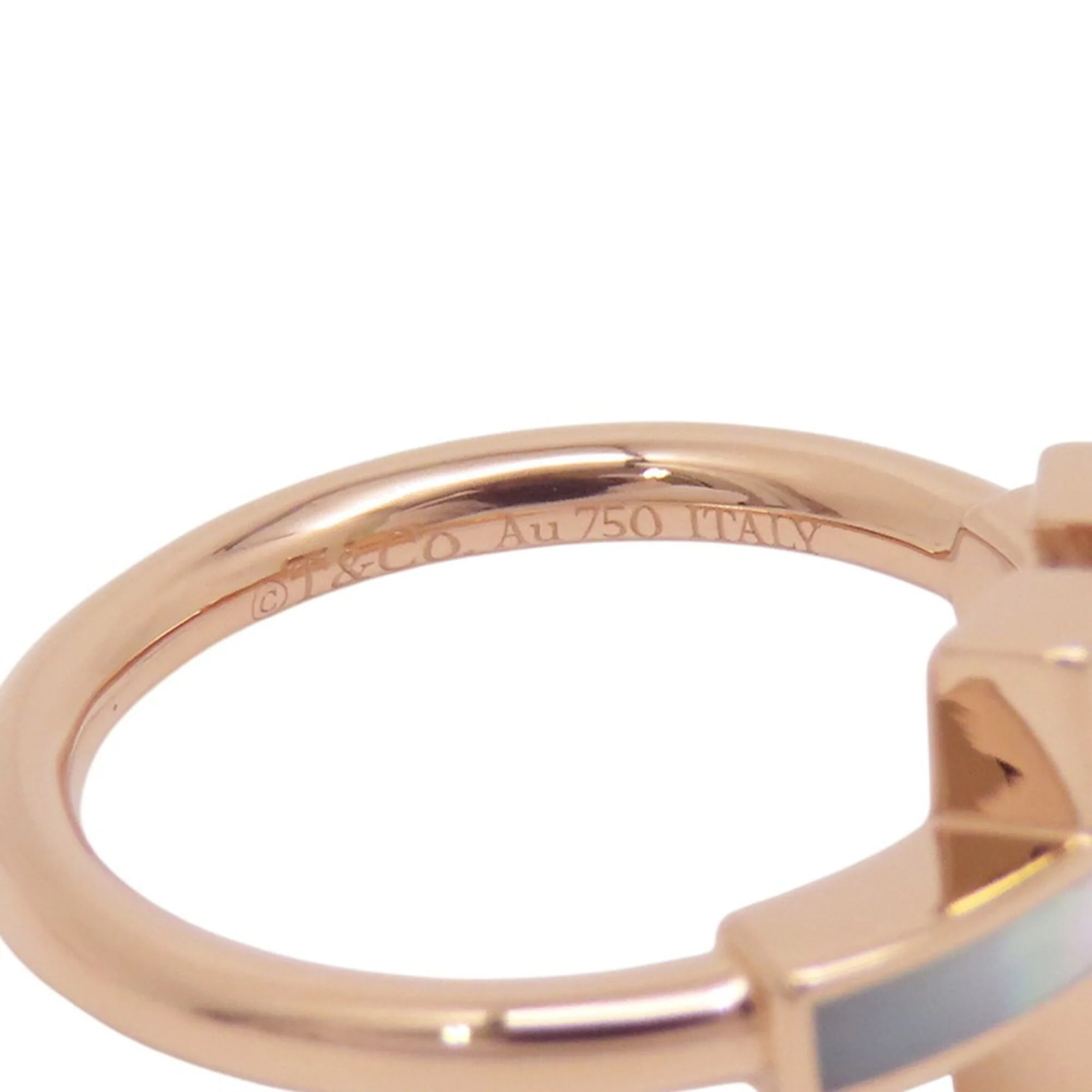 Ring 18K Rose Gold With Mother Of Pearl - Image 8