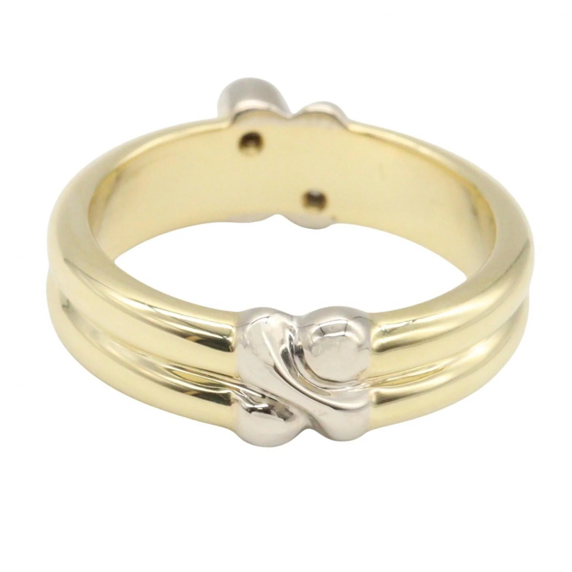 Ring 18K White Gold and 18K Yellow Gold with Diamond - Image 3