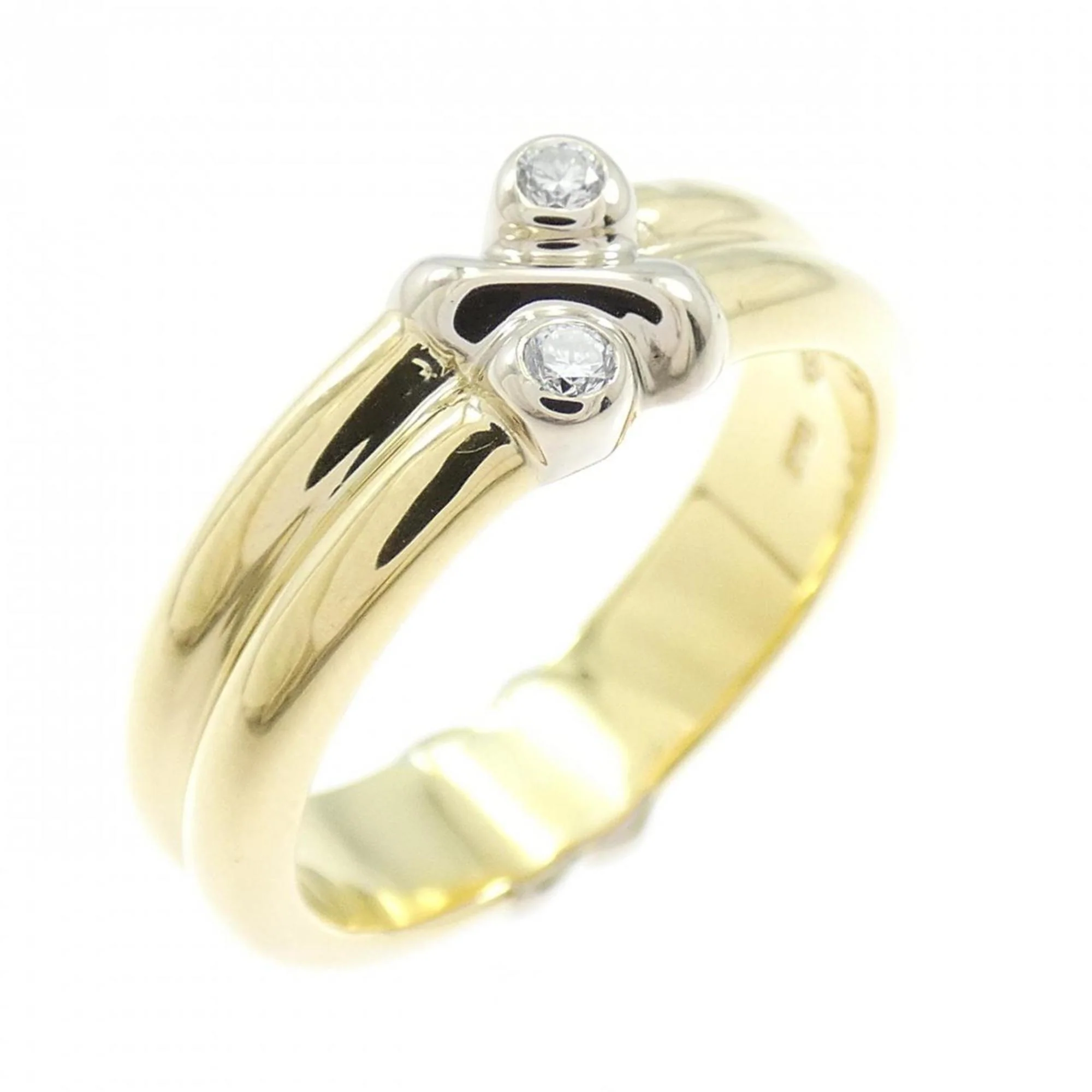 Ring 18K White Gold and 18K Yellow Gold with Diamond