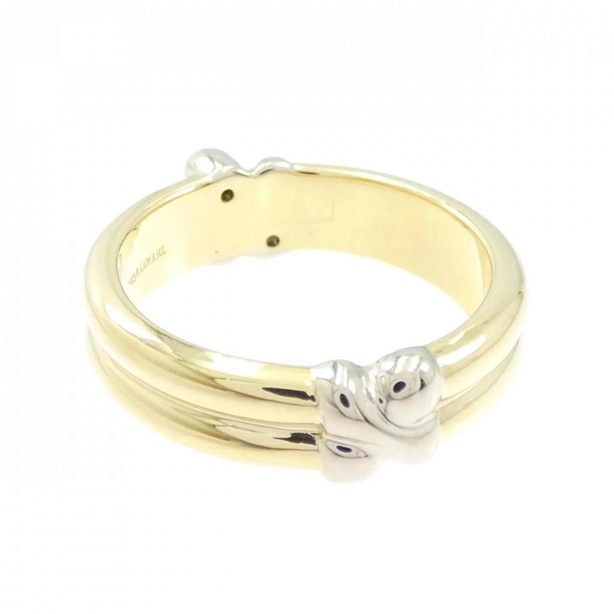 Ring 18K White Gold and 18K Yellow Gold with Diamond - Image 3