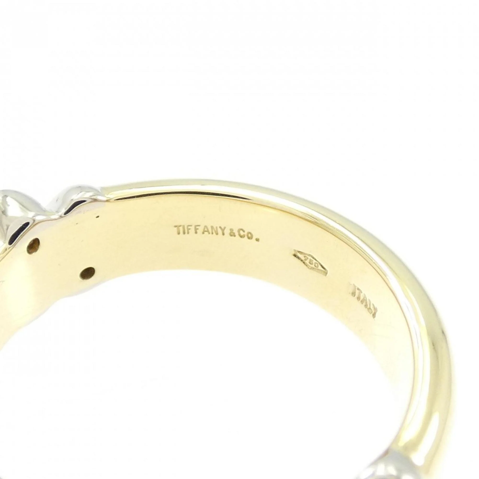 Ring 18K White Gold and 18K Yellow Gold with Diamond - Image 4