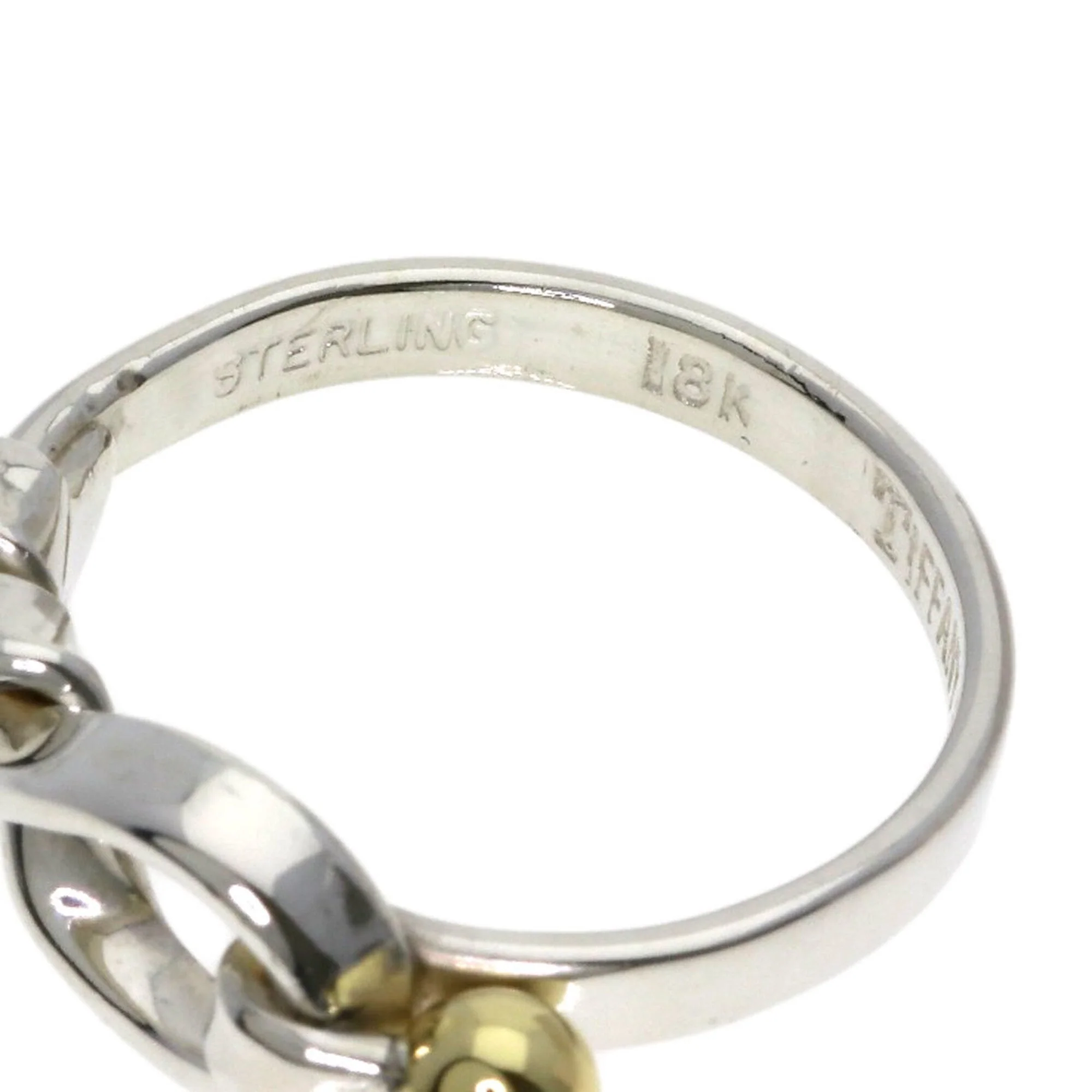 Ring 18K Yellow Gold and Sterling Silver - Image 5