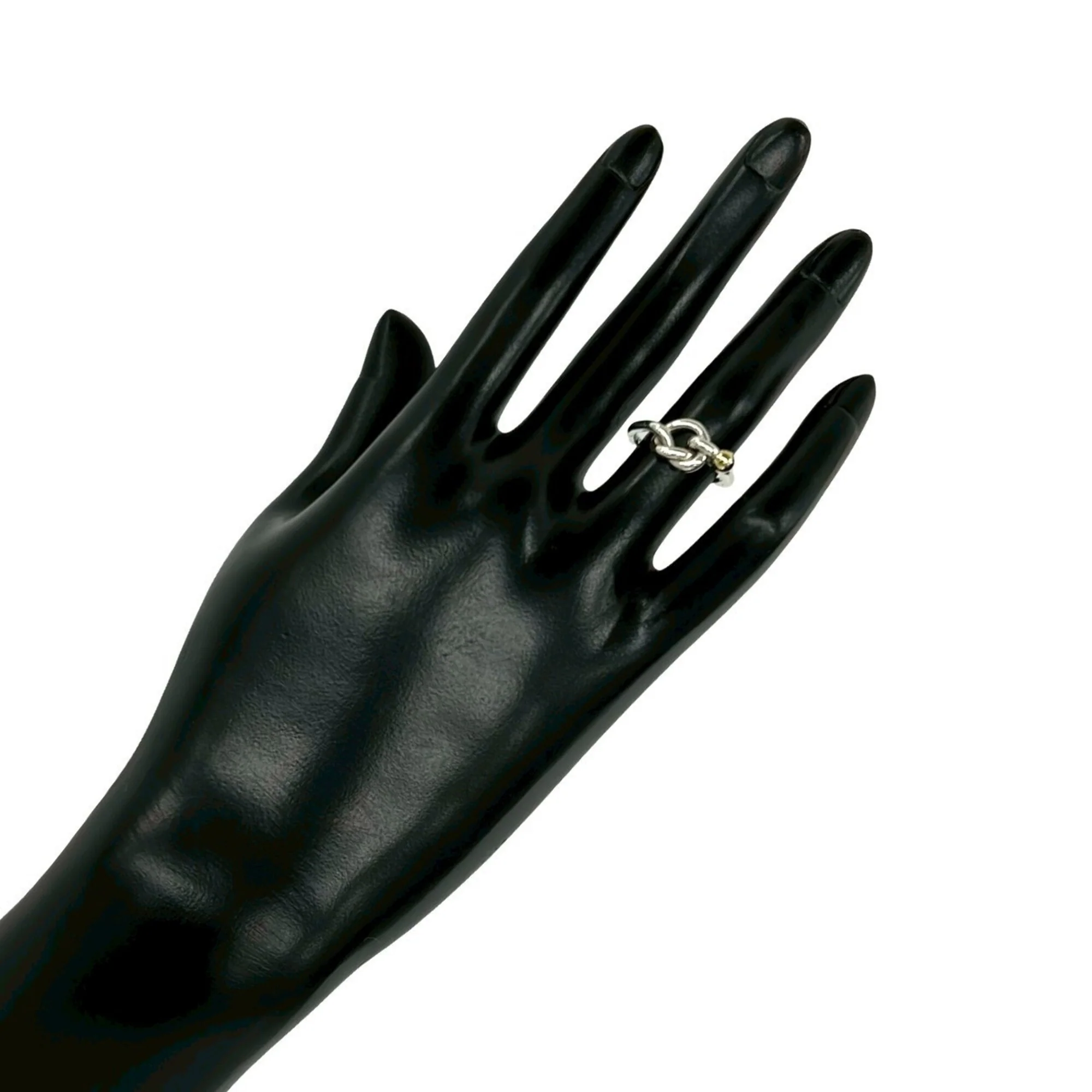 Ring 18K Yellow Gold and Sterling Silver - Image 2