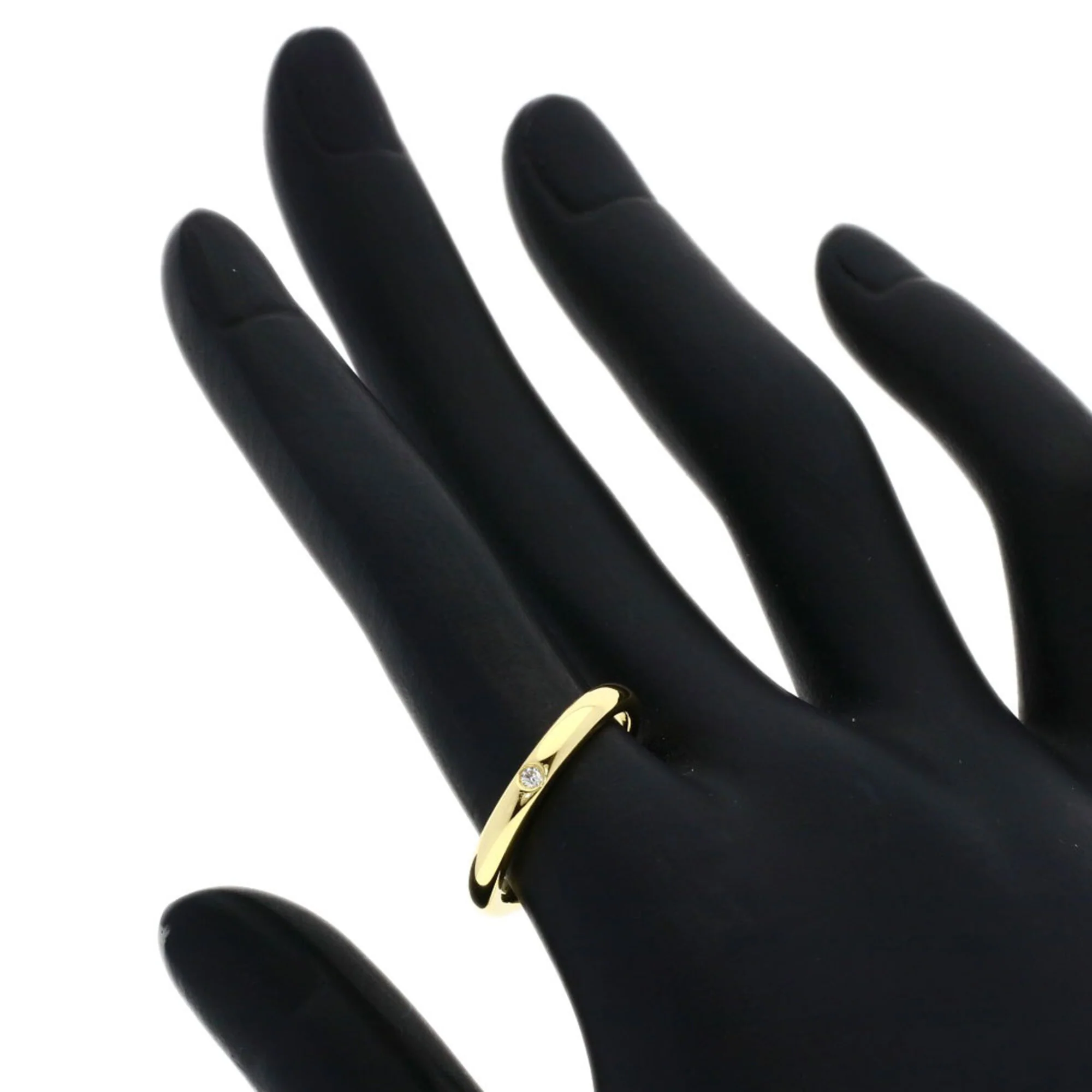 Ring 18K Yellow Gold with Diamond - Image 5