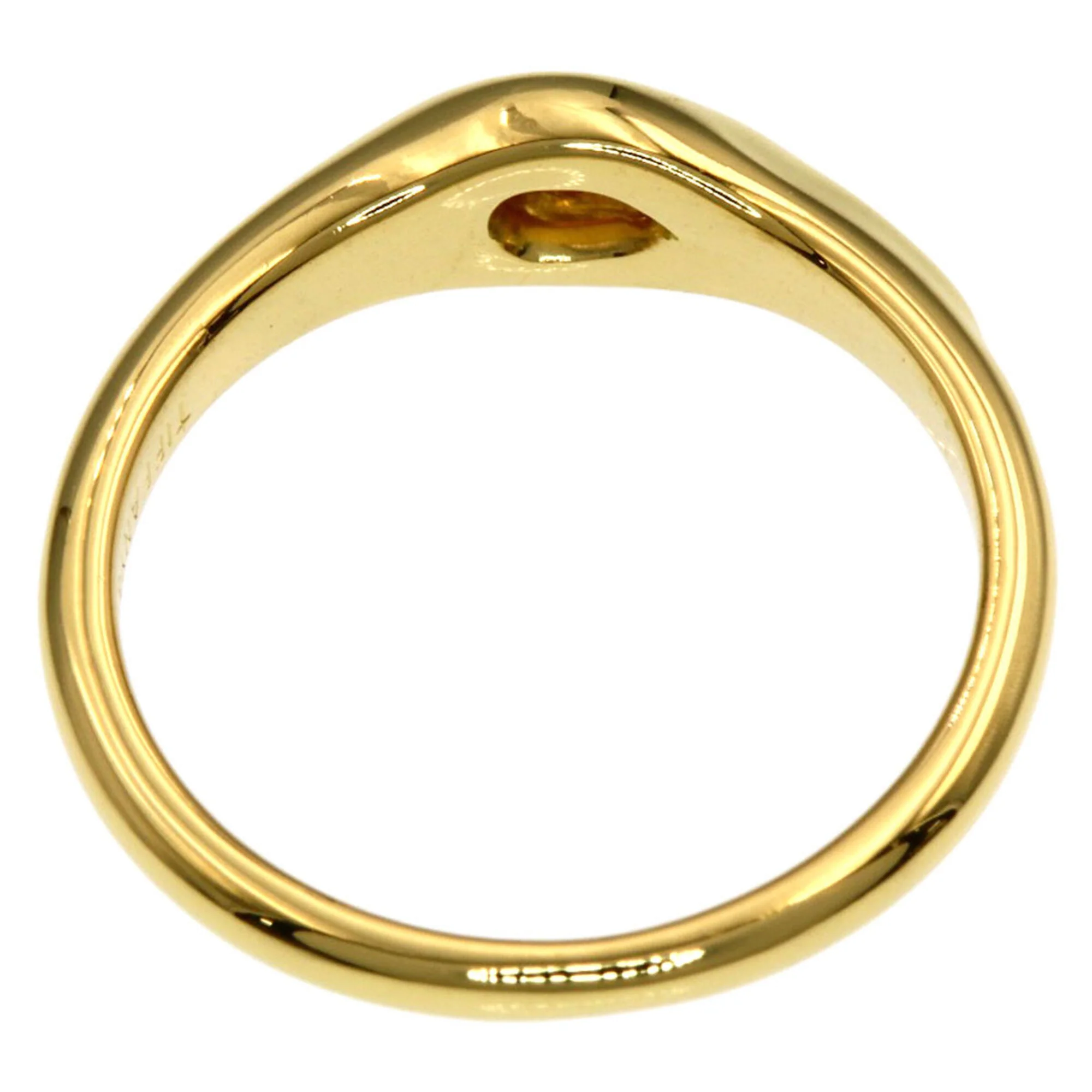Ring 18K Yellow Gold with Pear-Shaped Diamond - Image 4