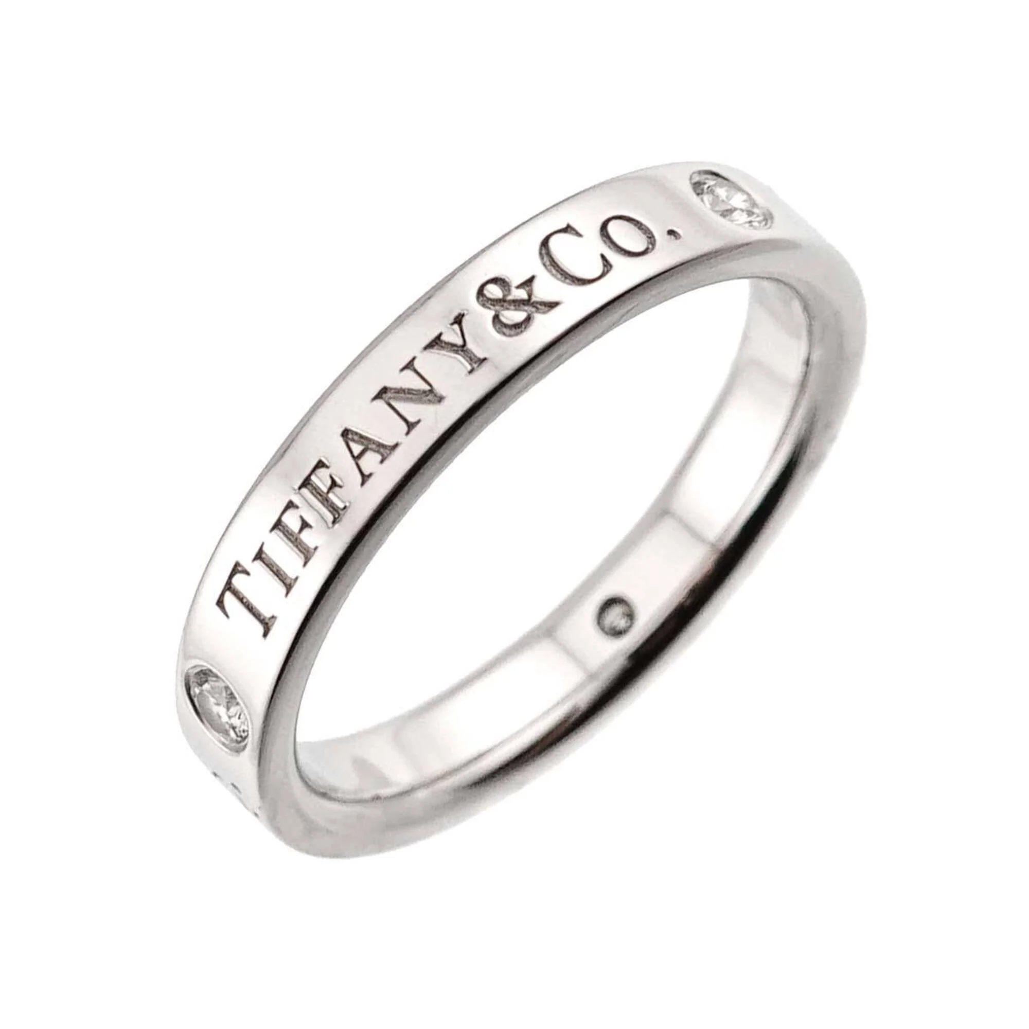 Ring Platinum With 3 Diamonds