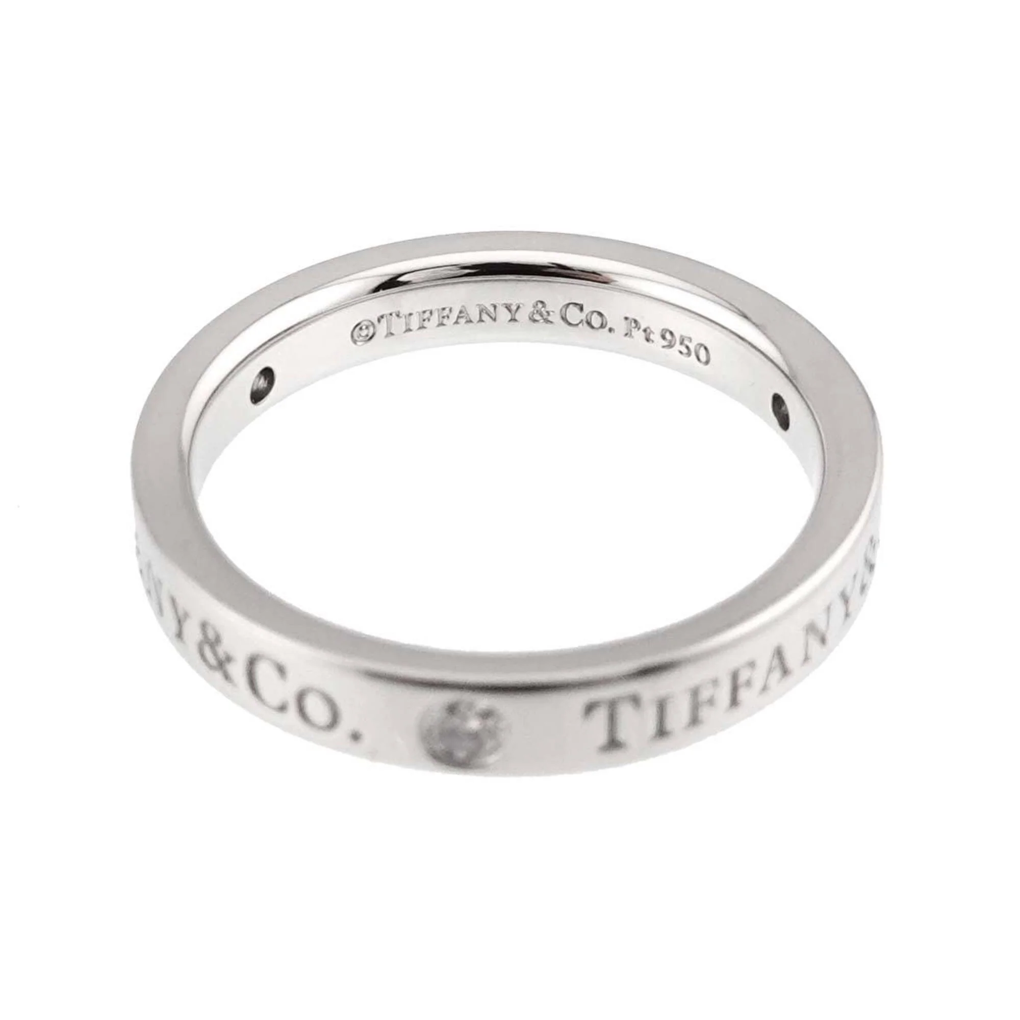 Ring Platinum With 3 Diamonds - Image 3