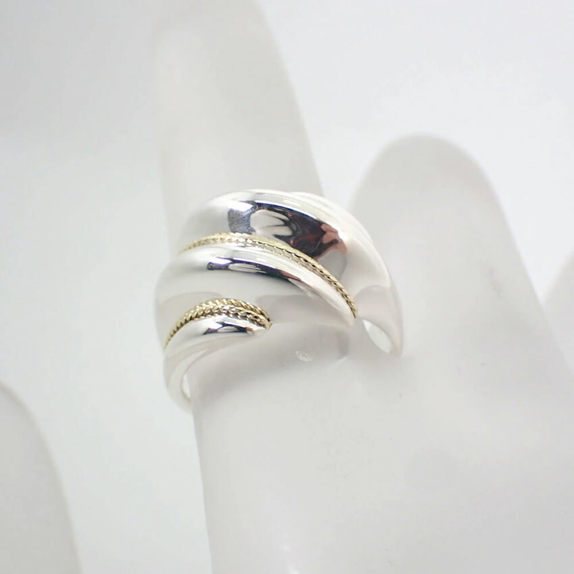 Ring Sterling Silver and 18K Yellow Gold - Image 8
