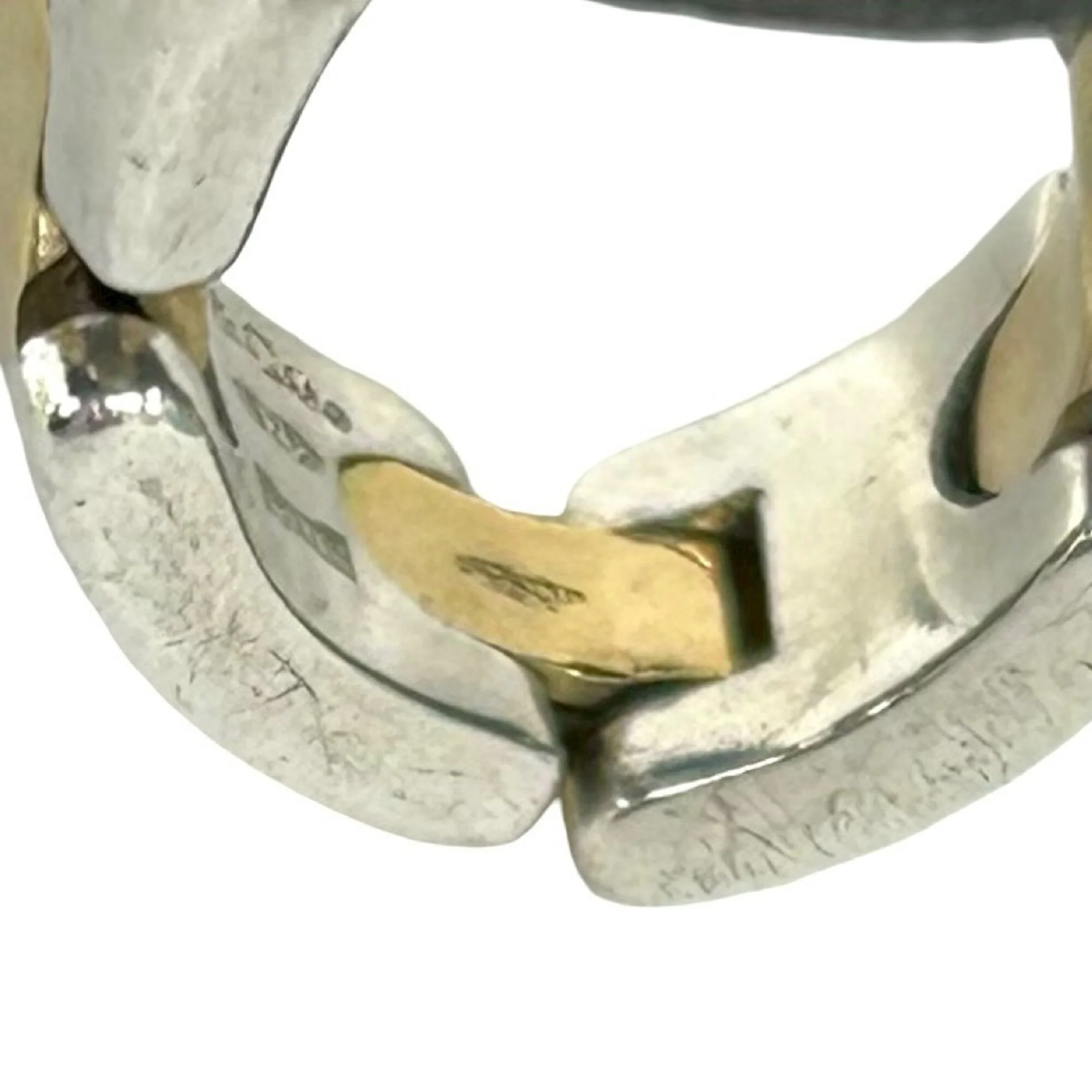 Ring Sterling Silver and 18K Yellow Gold - Image 4
