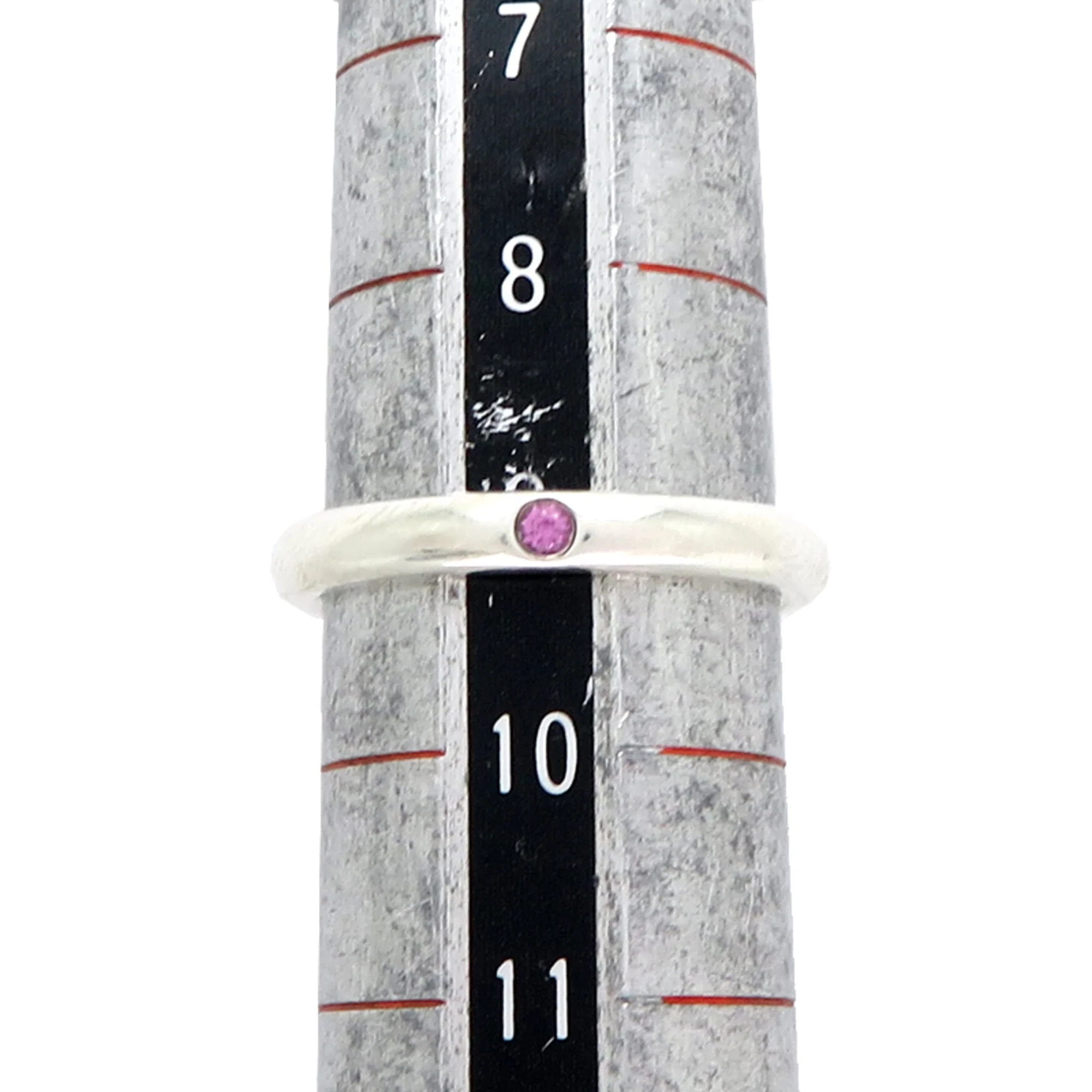Ring Sterling Silver with Ruby - Image 5