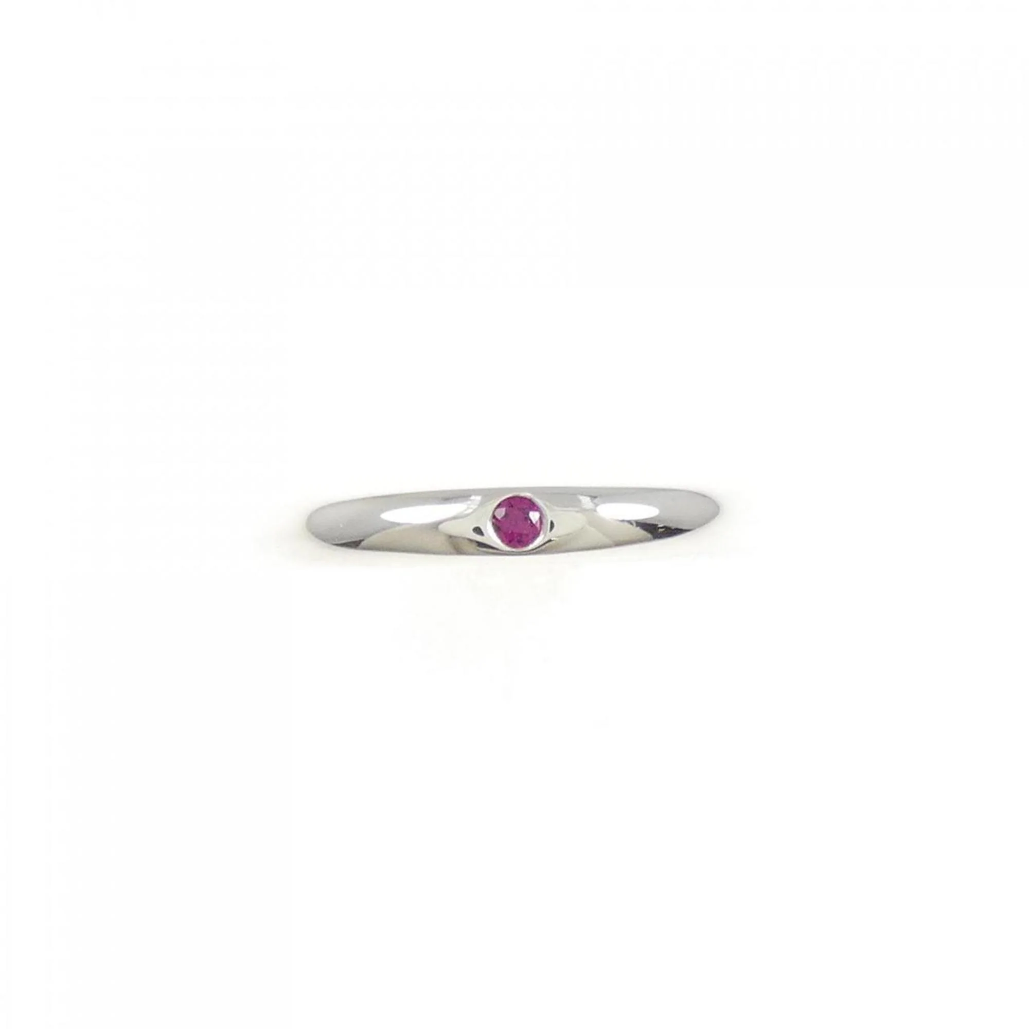 Ring Sterling Silver With Ruby - Image 2