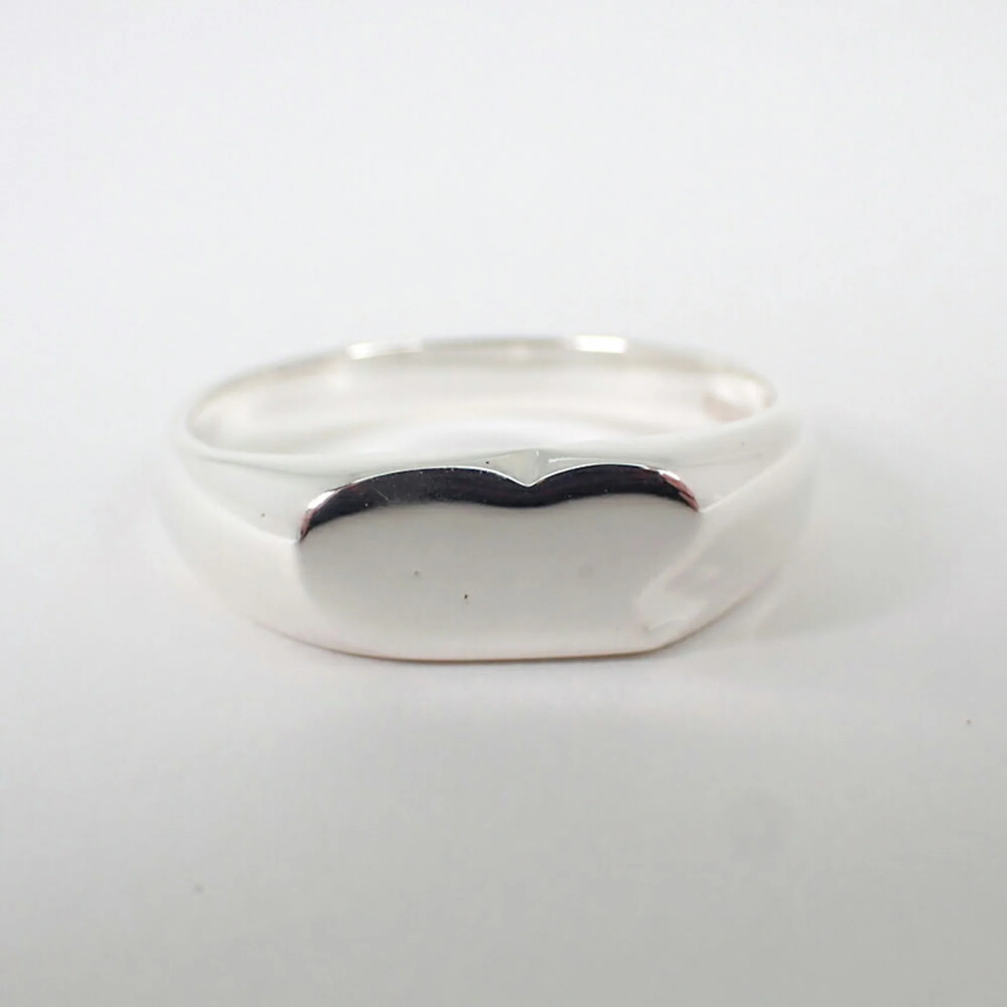 Signet Heart Ring Sterling Silver - Image 8