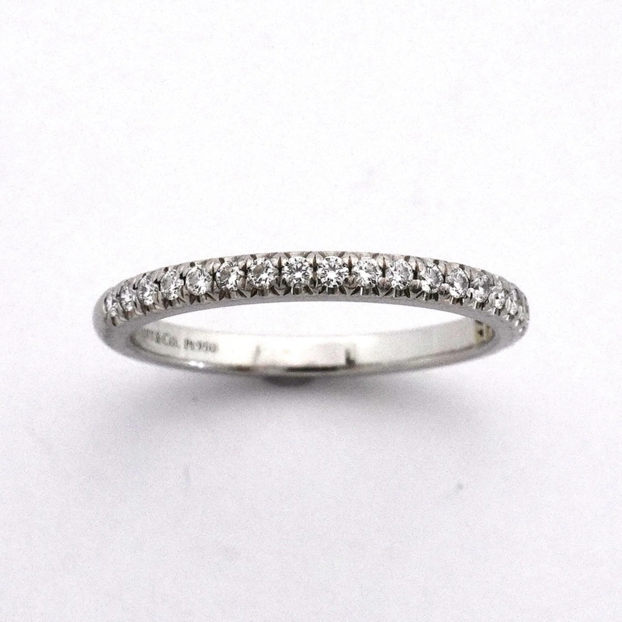 Soleste Ring Platinum with Diamonds Half Eternity - Image 2