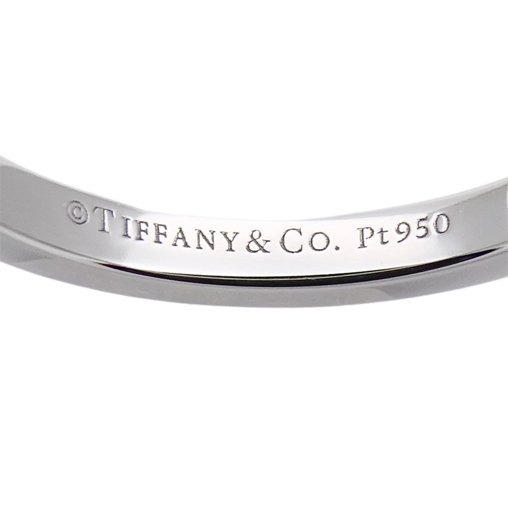 Soleste V Ring Platinum with Diamonds Half Eternity - Image 5