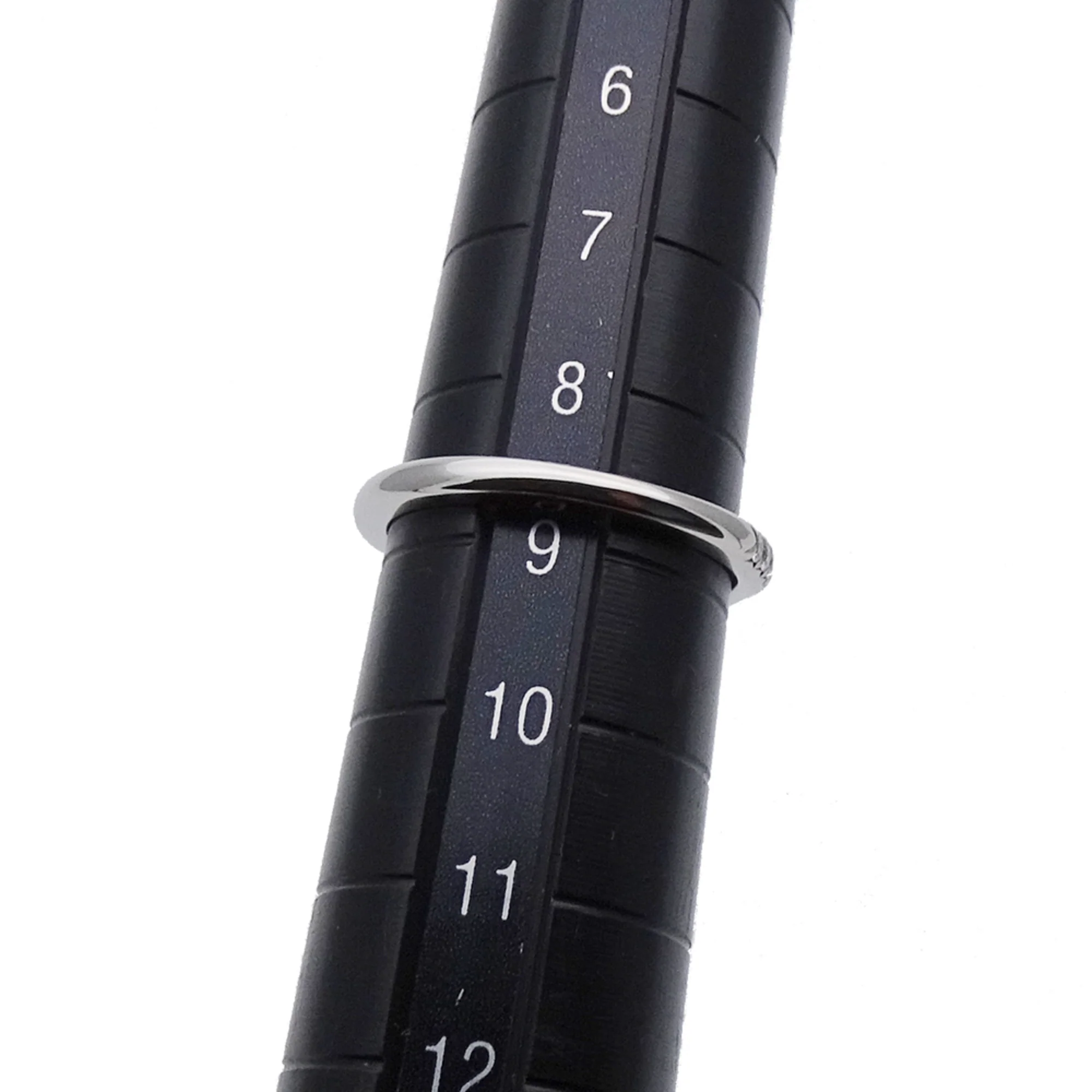 Soleste V Ring Platinum with Diamonds Half Eternity - Image 7