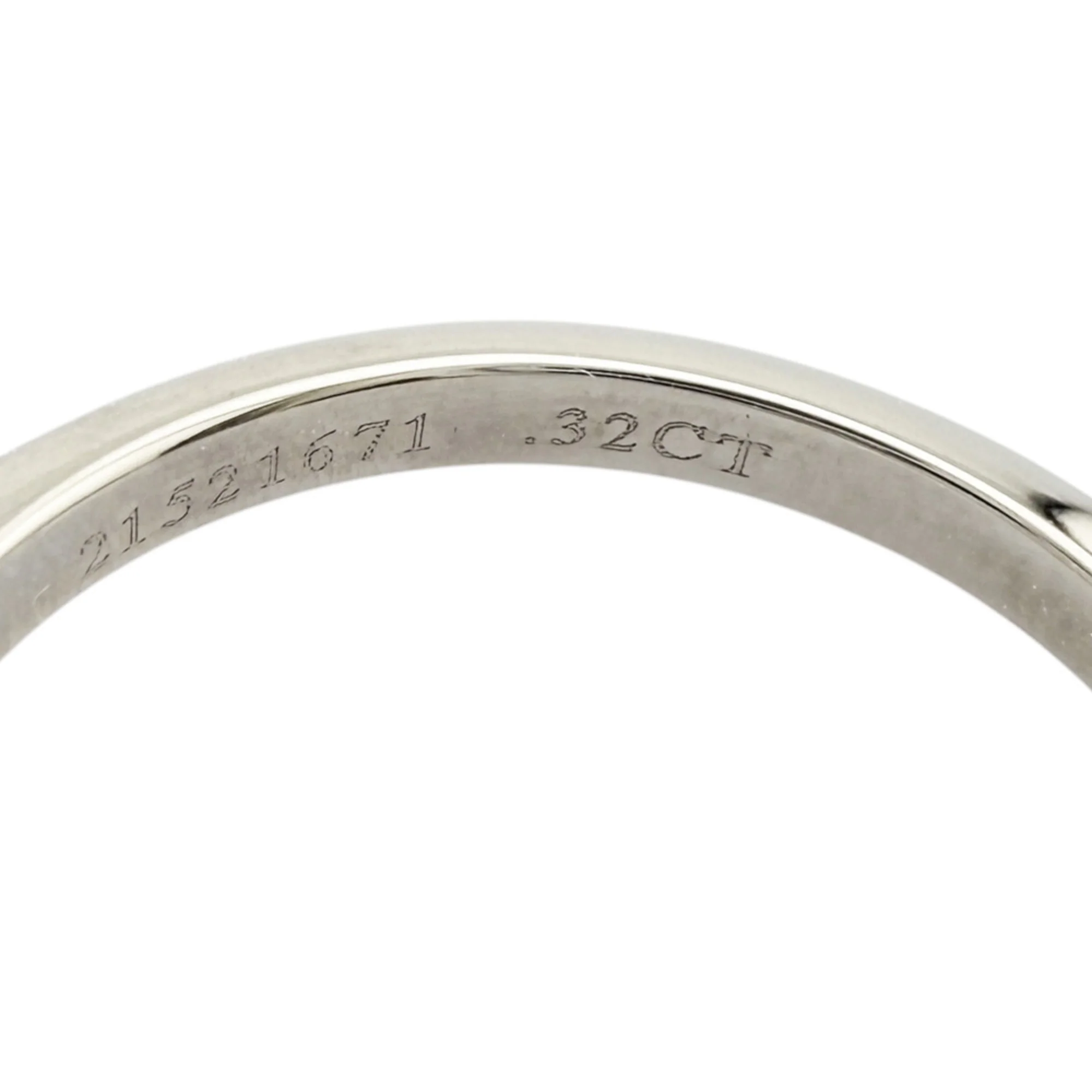 Solitaire Ring Platinum with 0.32ct Diamond - Image 8