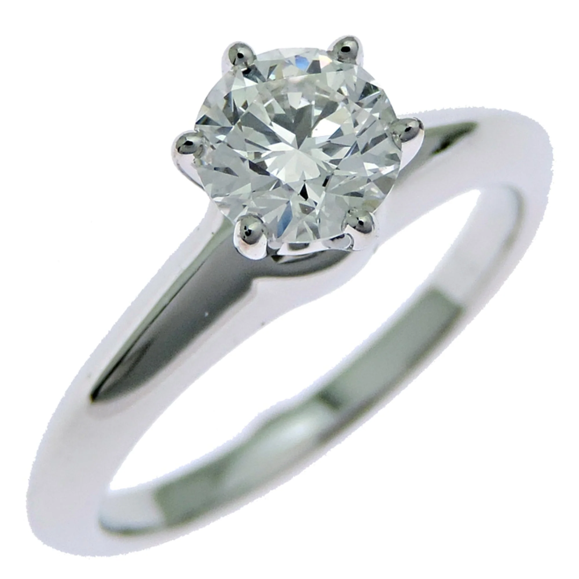 Solitaire Ring Platinum With 0.61ct Diamond