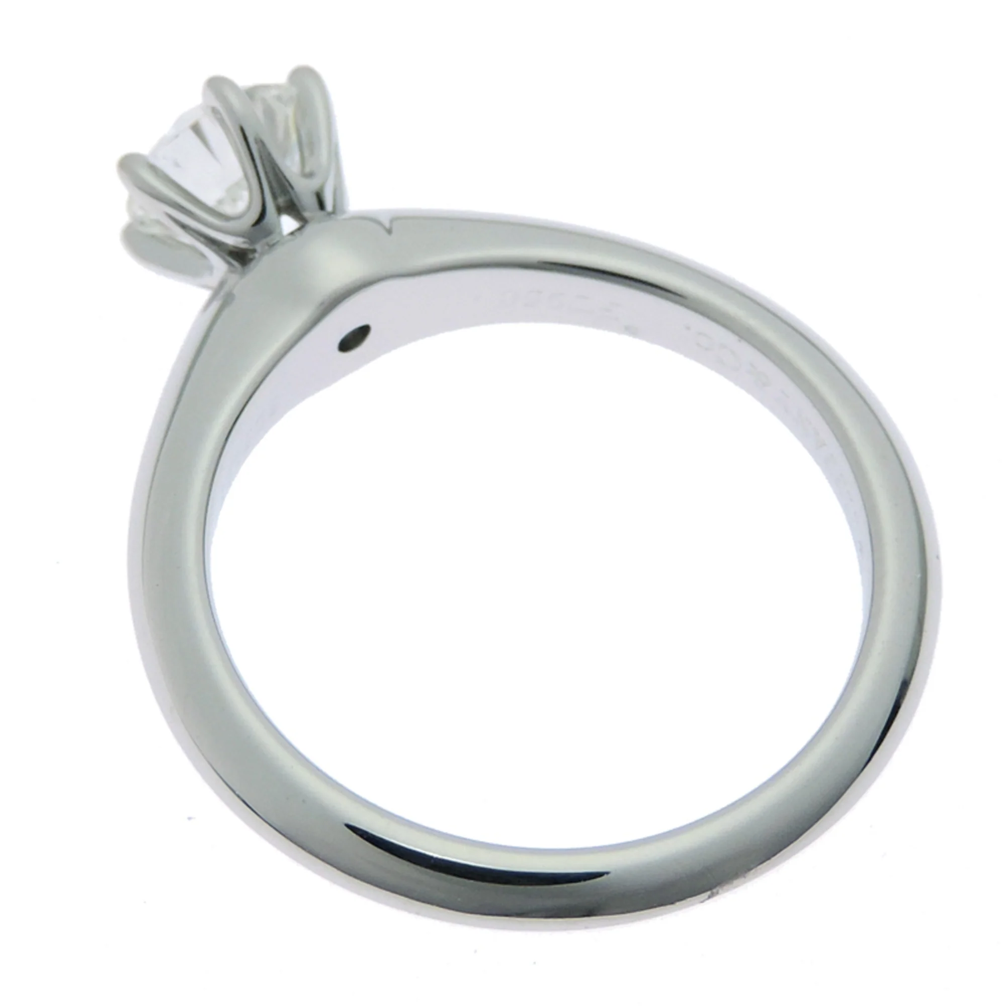 Solitaire Ring Platinum With 0.61ct Diamond - Image 3