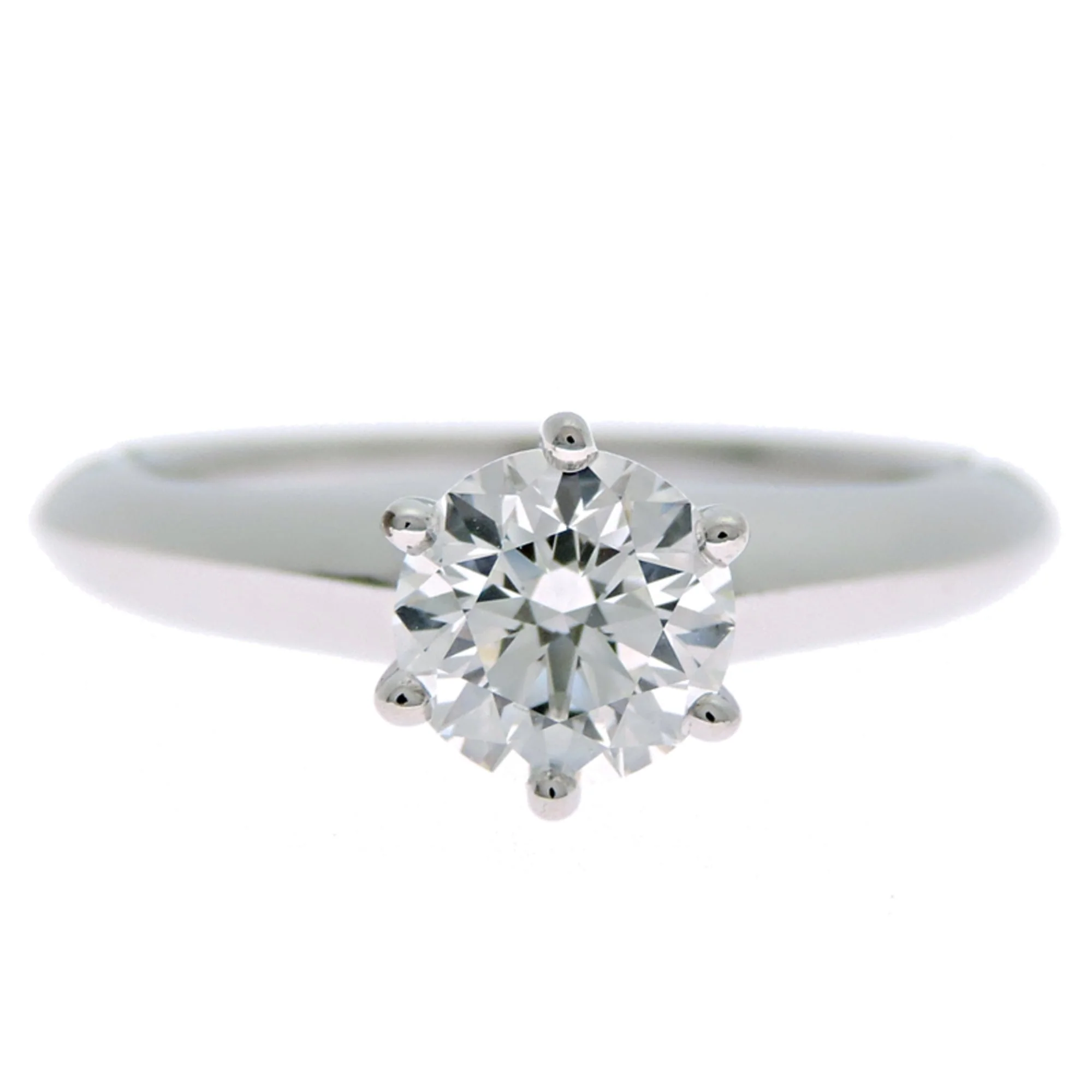 Solitaire Ring Platinum With 0.61ct Diamond - Image 4