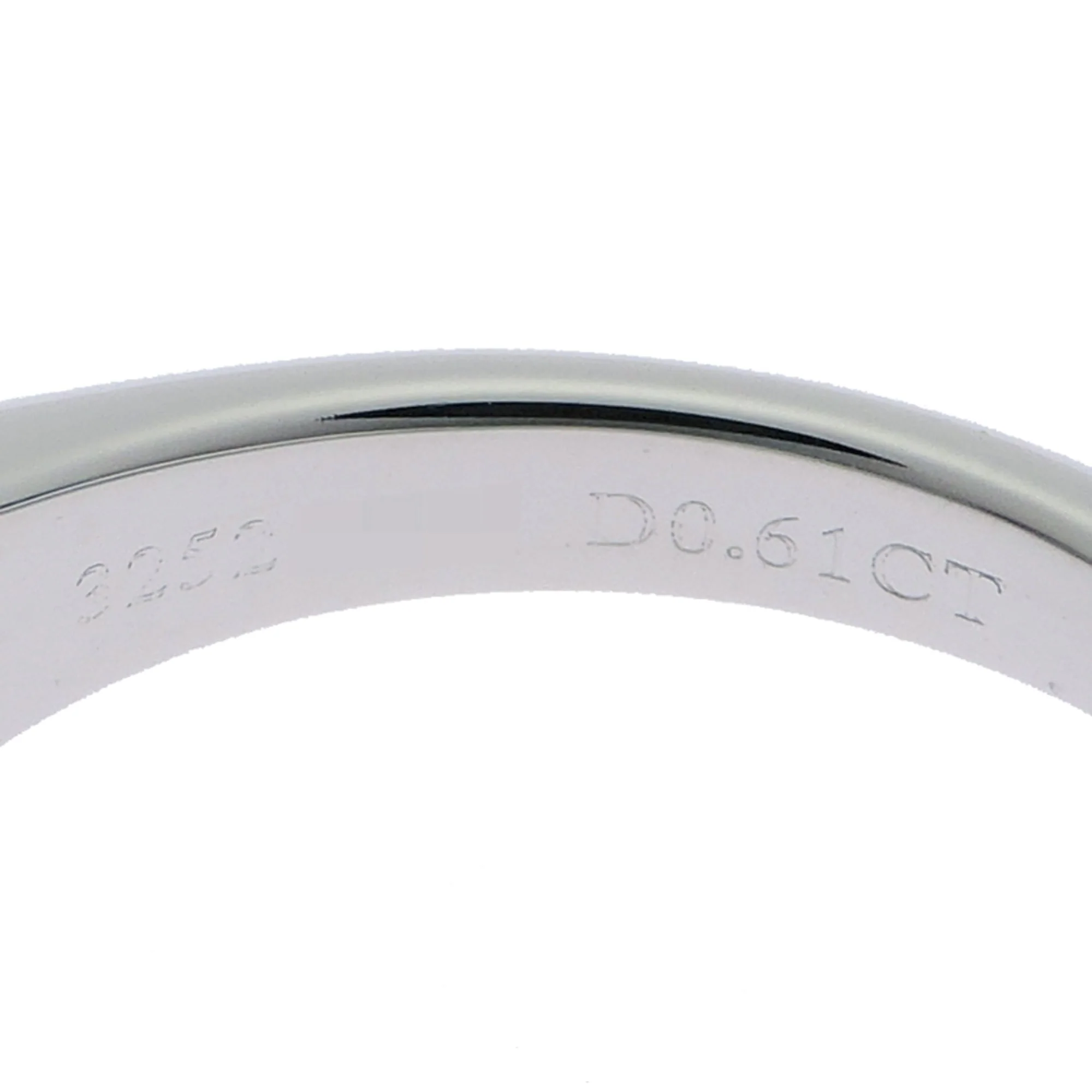 Solitaire Ring Platinum With 0.61ct Diamond - Image 6