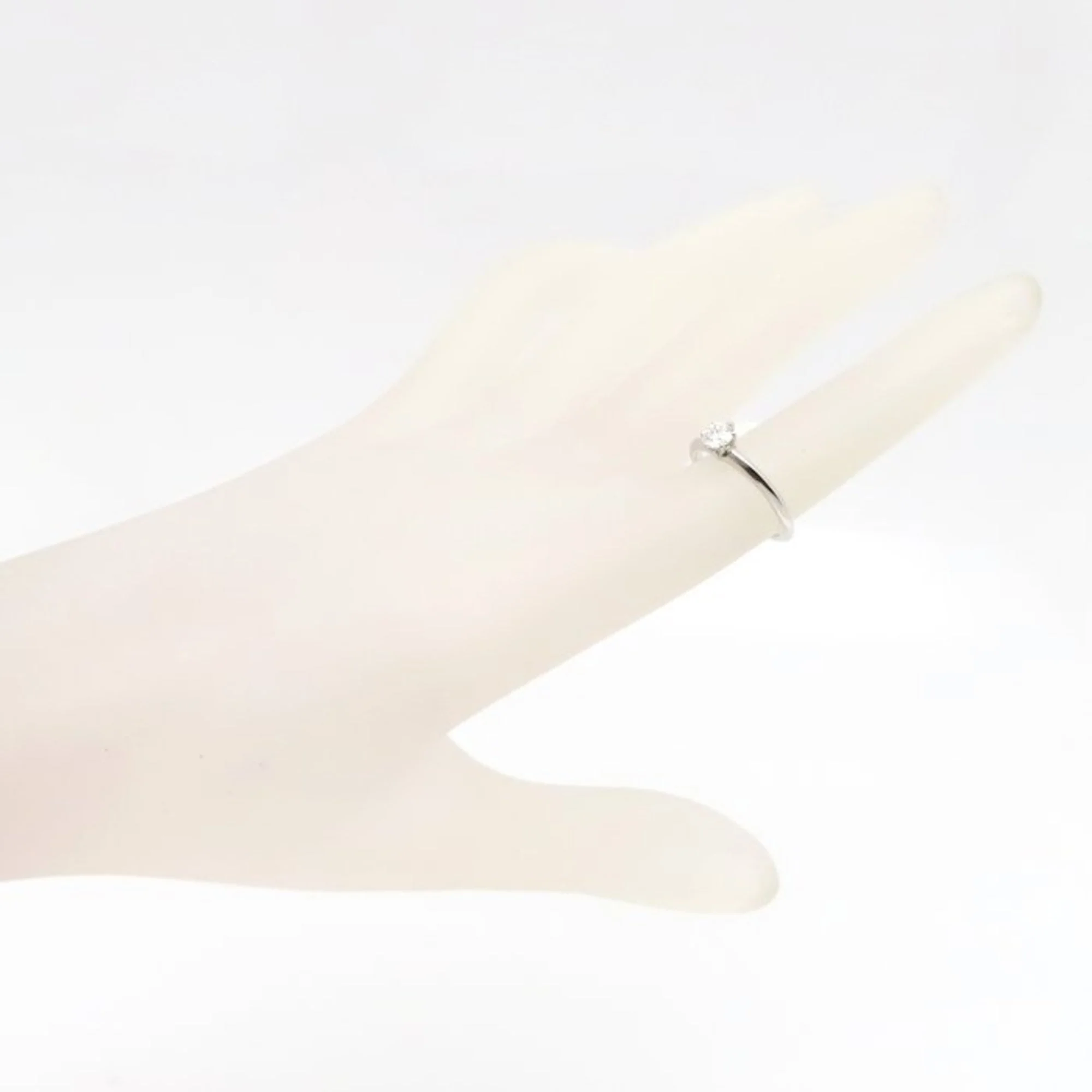Solitaire Ring Platinum with Diamond 0.33ct - Image 3