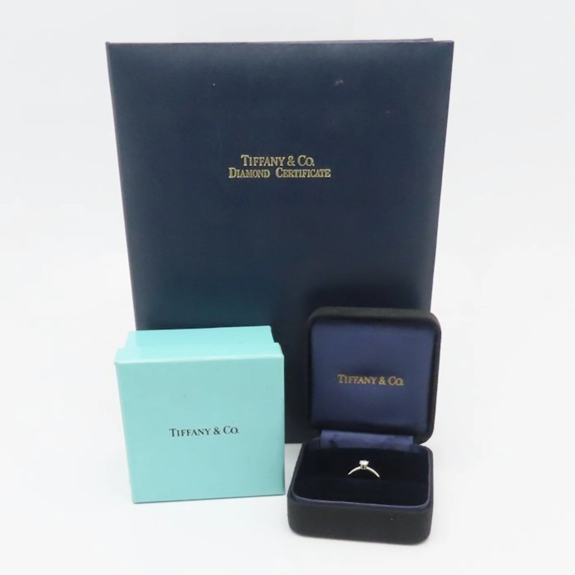 Solitaire Ring Platinum with Diamond 0.33ct - Image 6