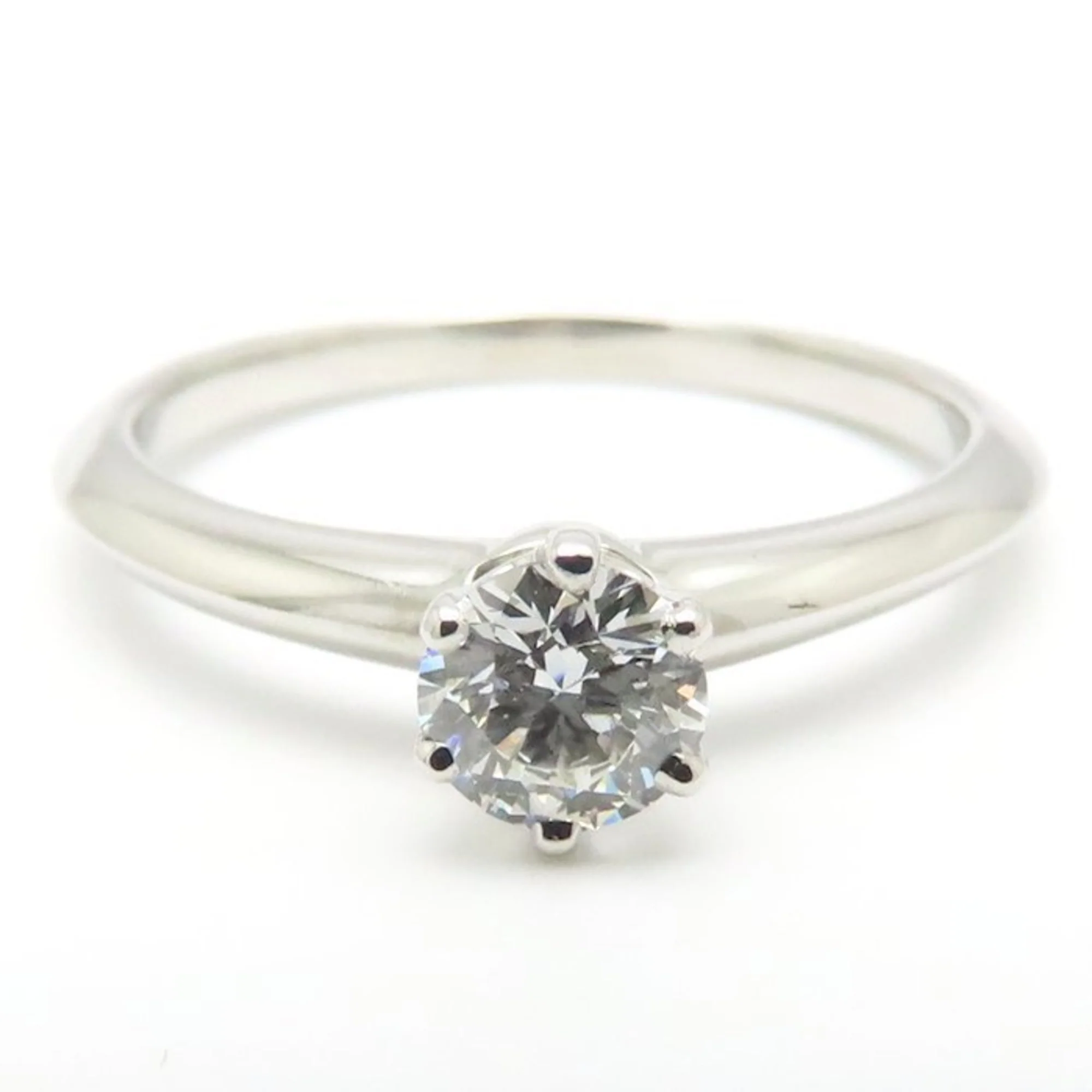 Solitaire Ring Platinum with Diamond 0.33ct - Image 8