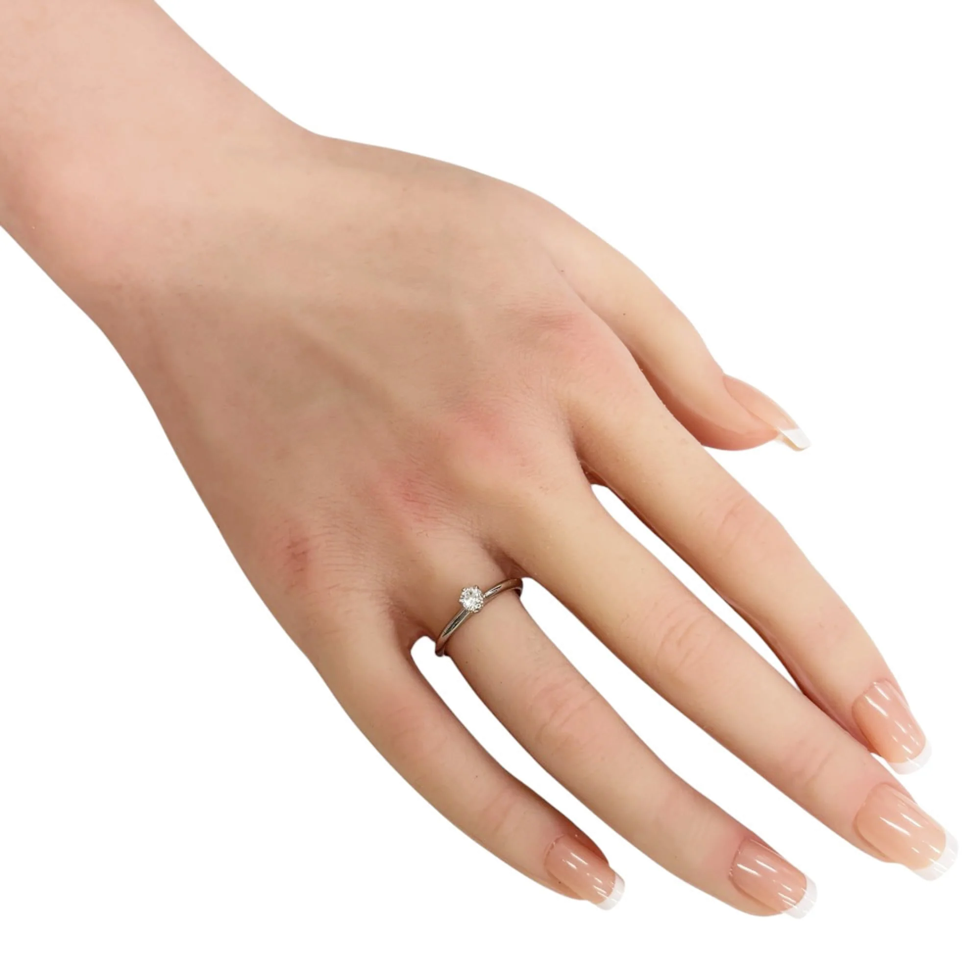 Solitaire Ring Platinum with Diamond - Image 2