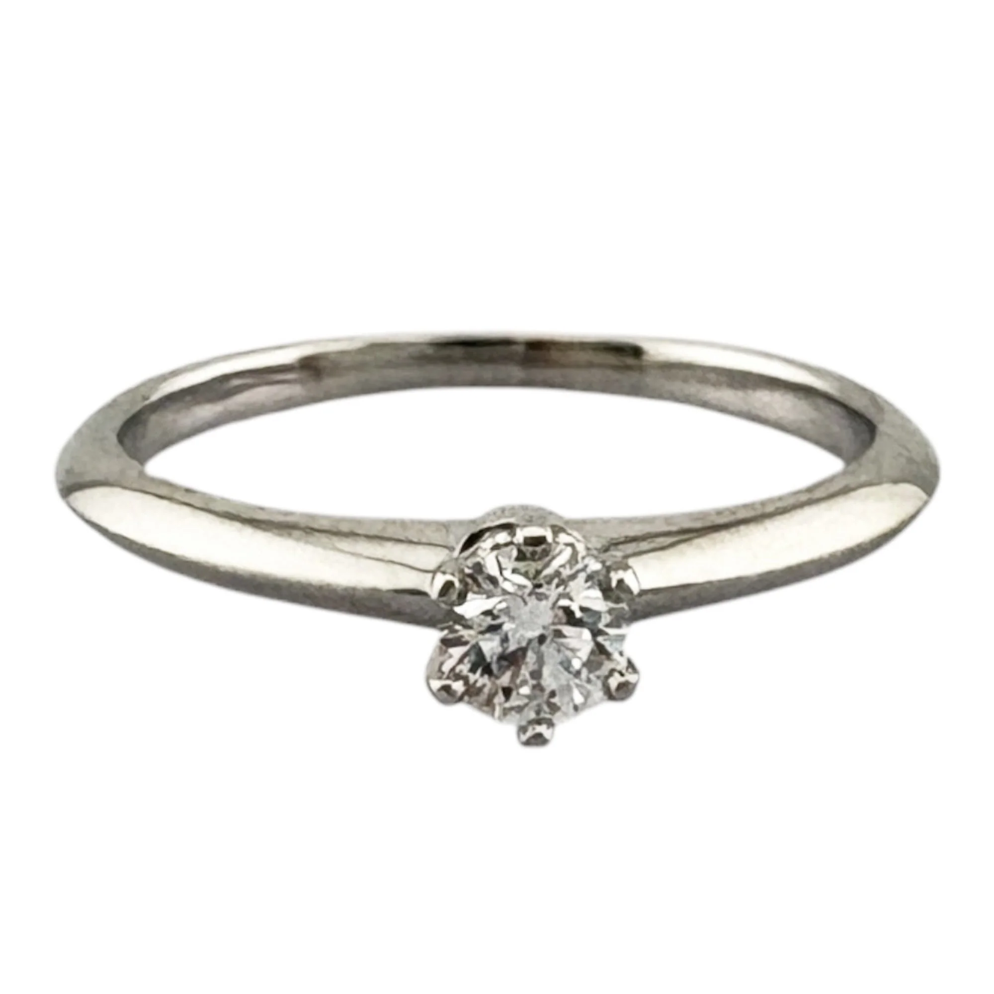 Solitaire Ring Platinum with Diamond - Image 3