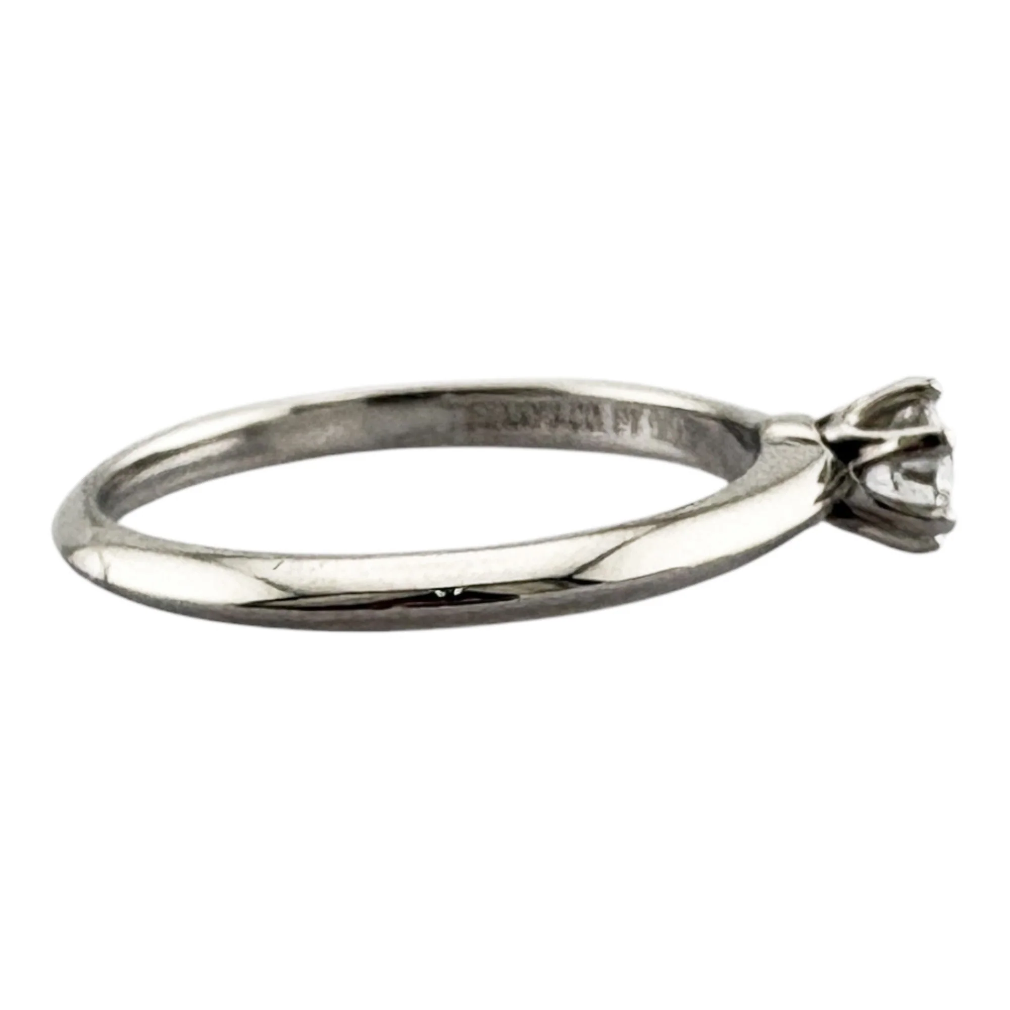 Solitaire Ring Platinum with Diamond - Image 6