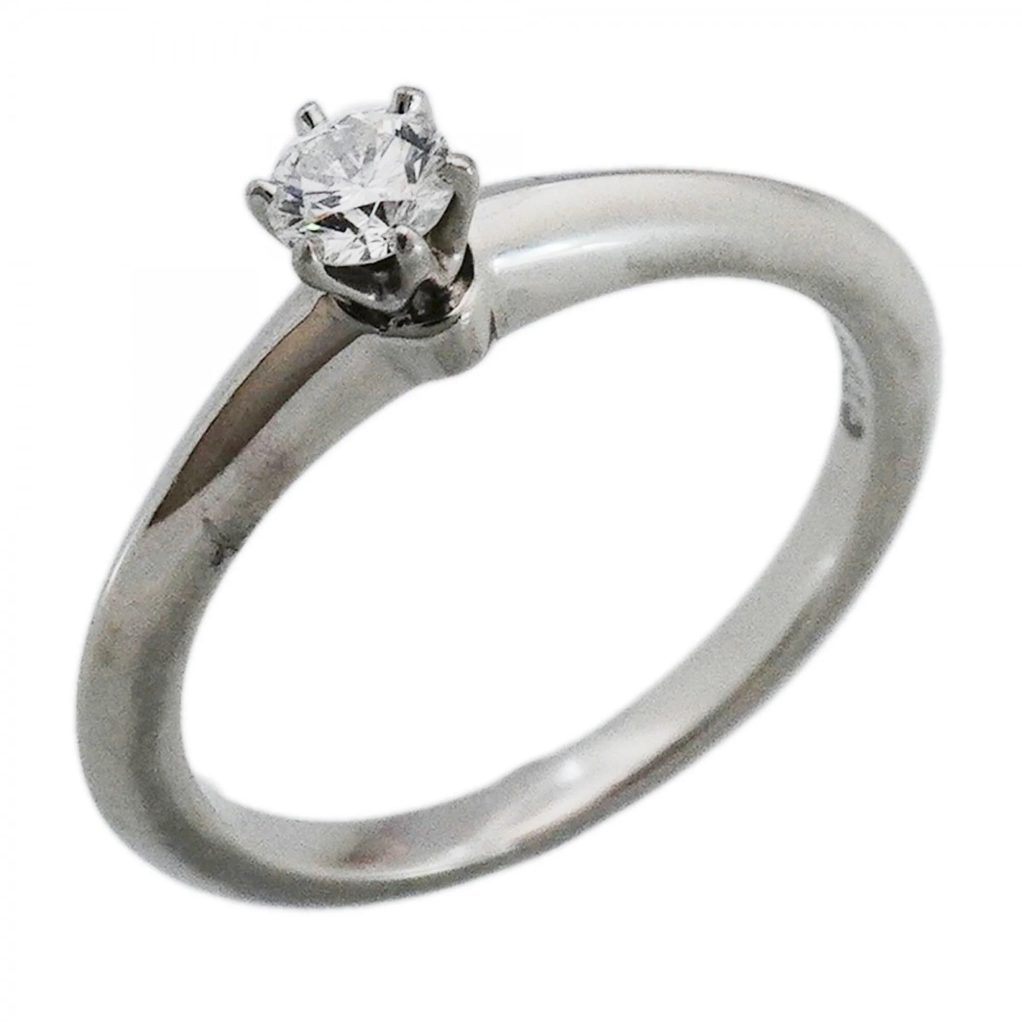 Solitaire Ring Platinum with Diamond