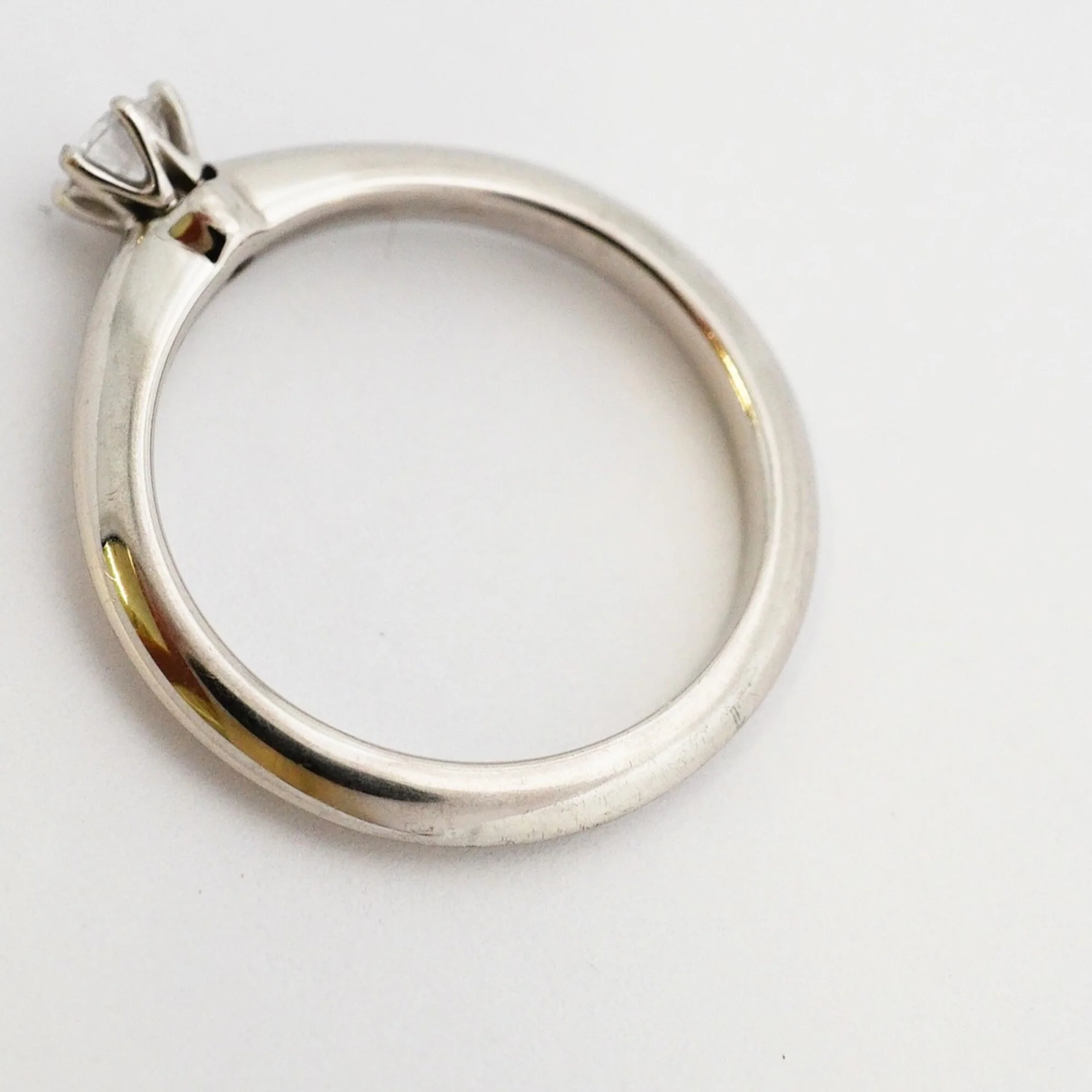 Solitaire Ring Platinum with Diamond - Image 7