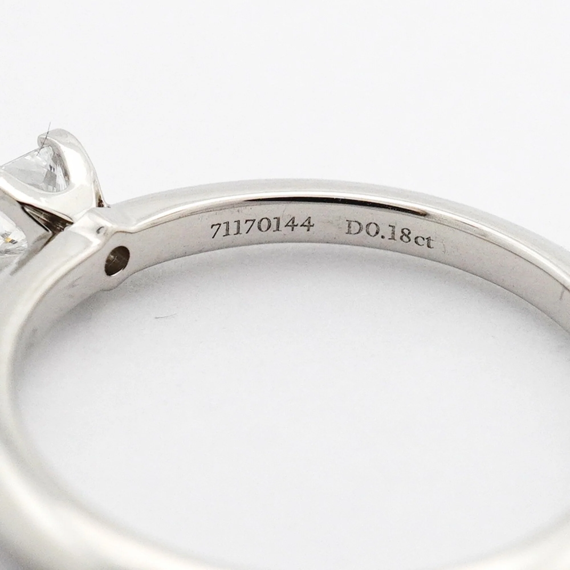 Solitaire Ring Platinum with Diamond - Image 5
