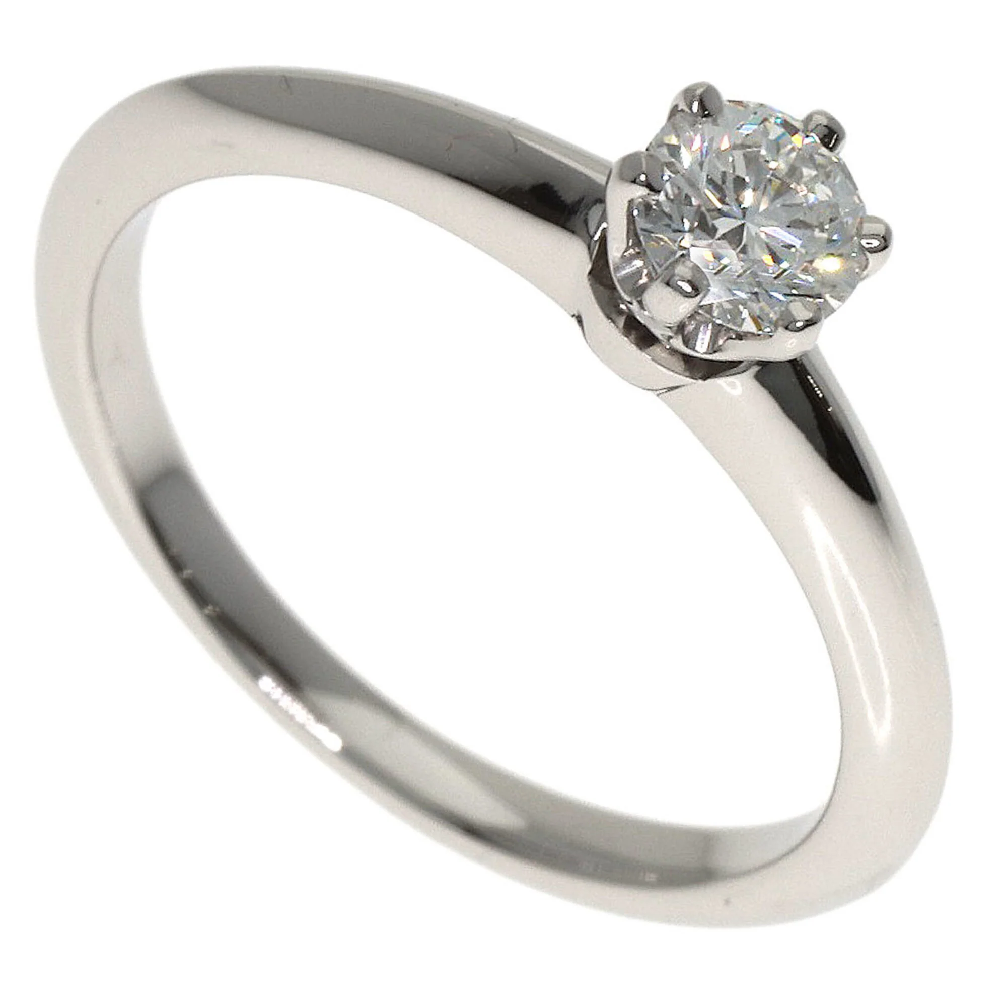 Solitaire Ring Platinum with Diamond