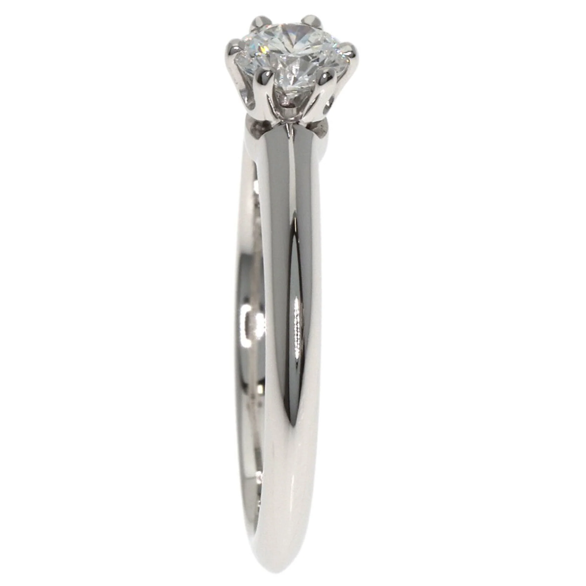 Solitaire Ring Platinum with Diamond - Image 3