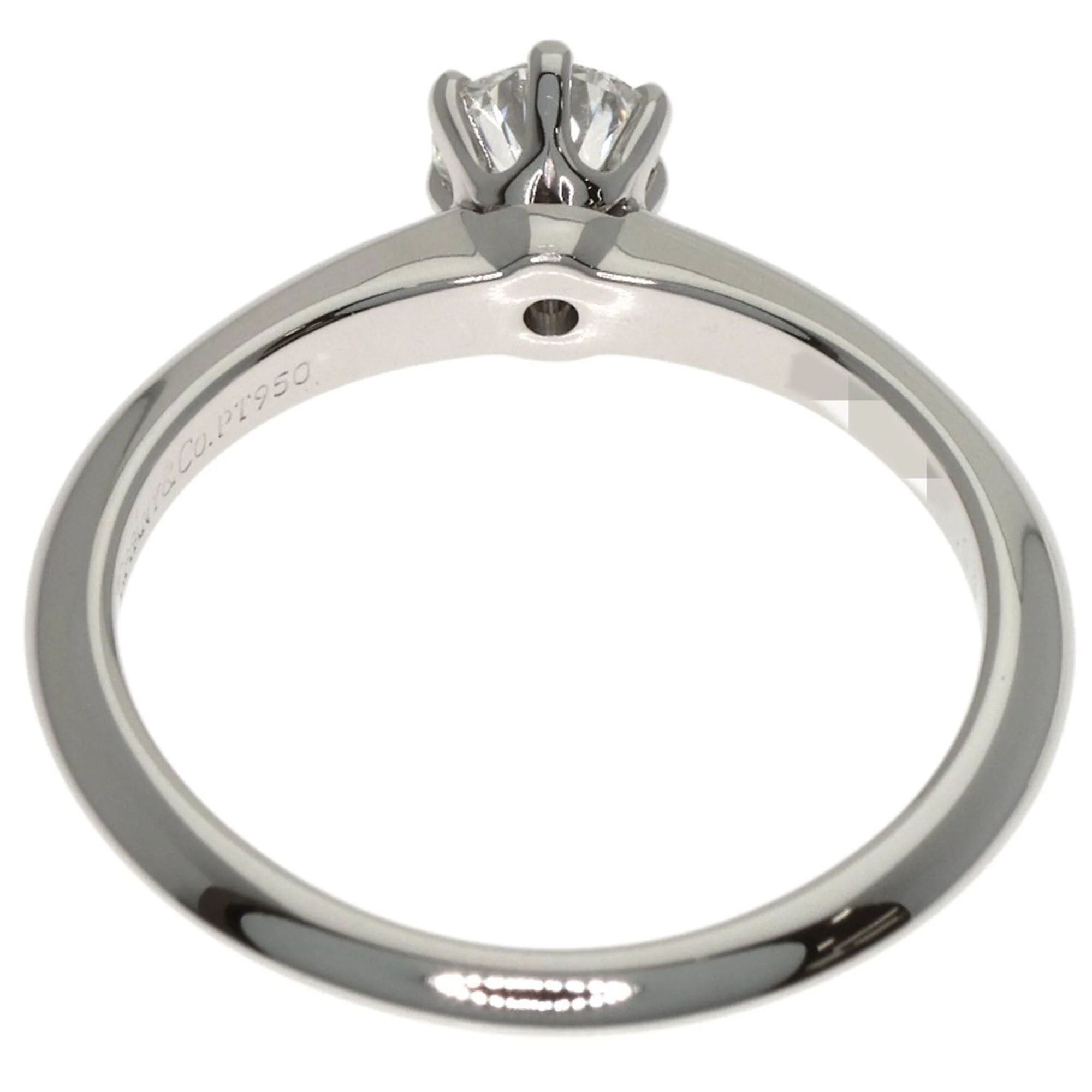 Solitaire Ring Platinum with Diamond - Image 4