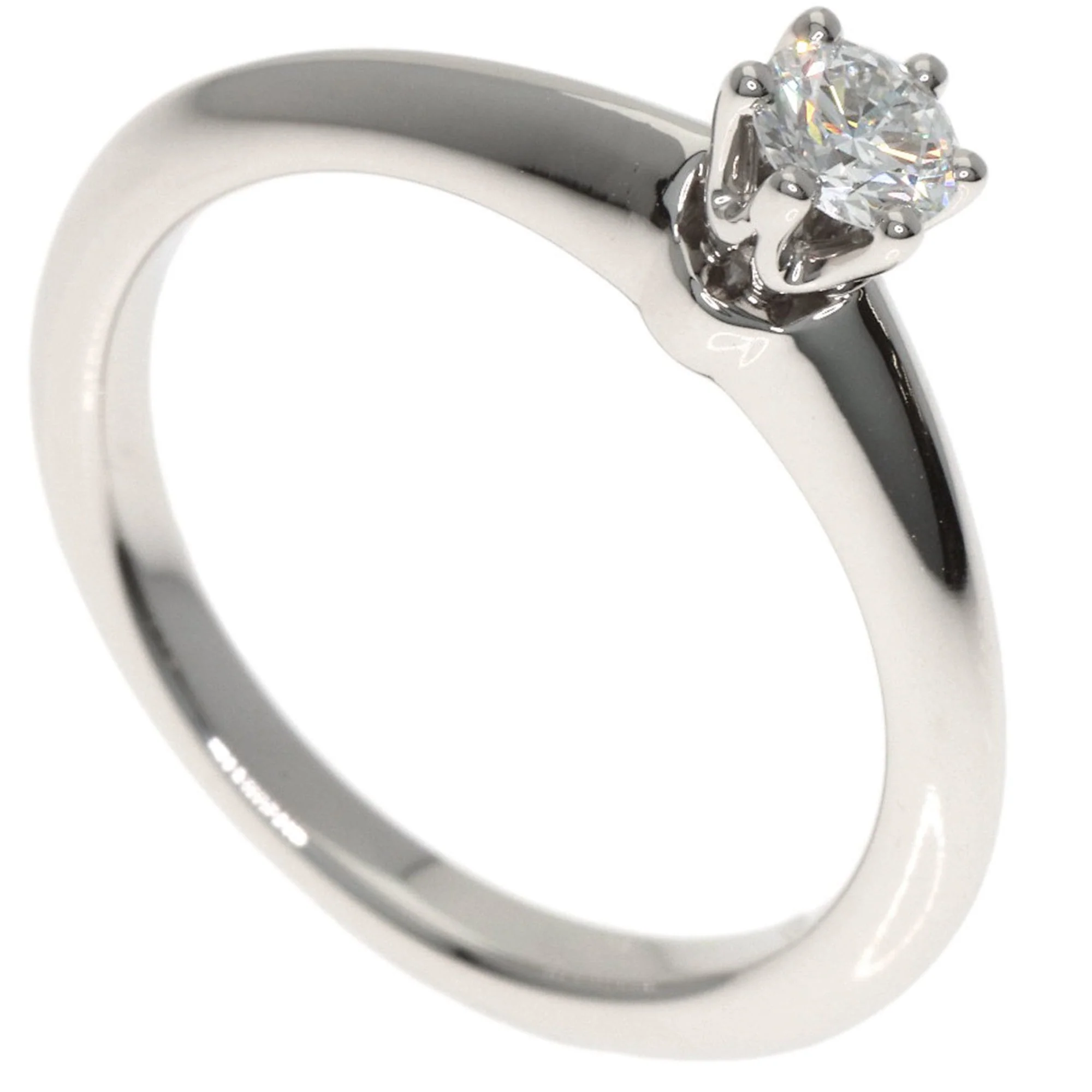 Solitaire Ring Platinum with Diamond