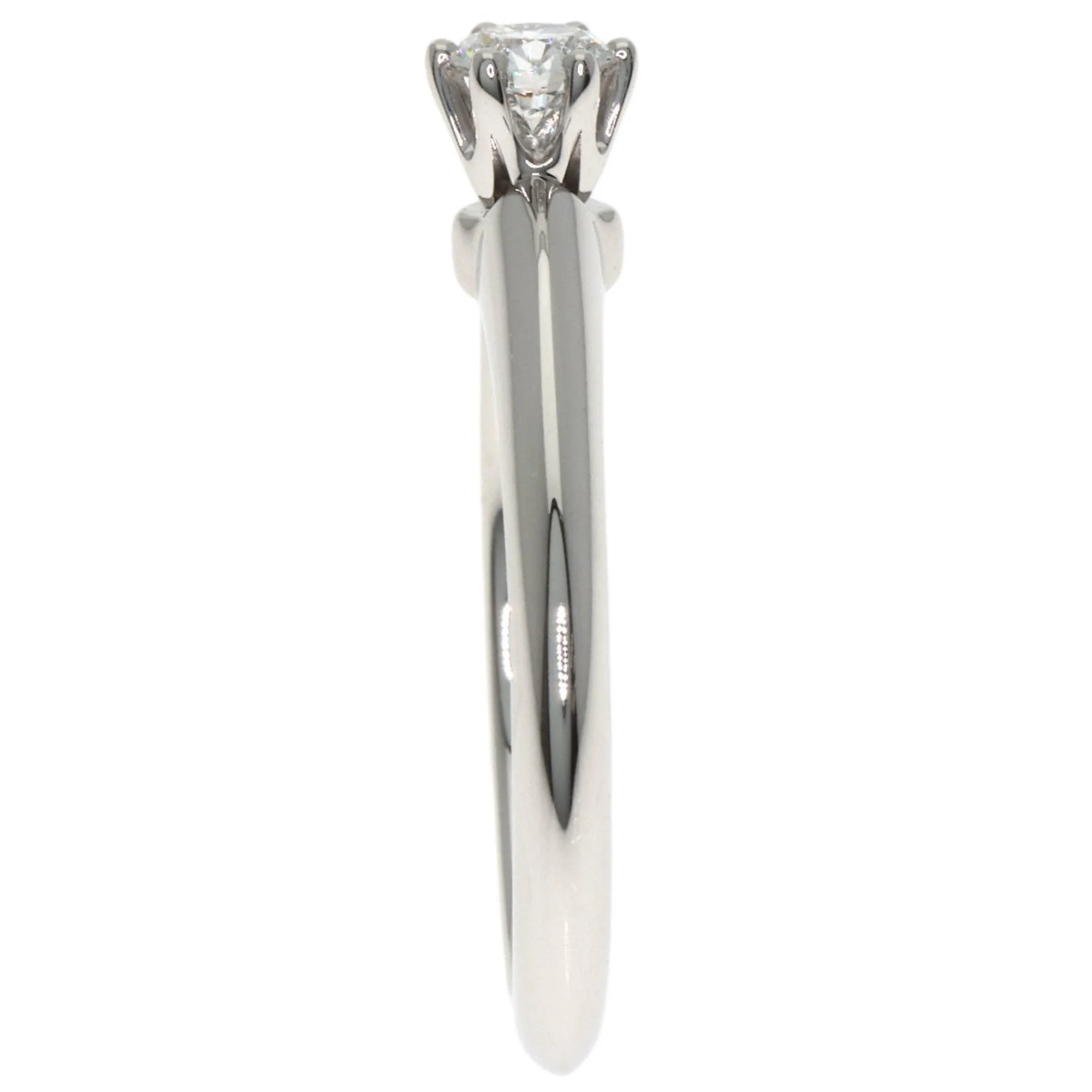 Solitaire Ring Platinum with Diamond - Image 3