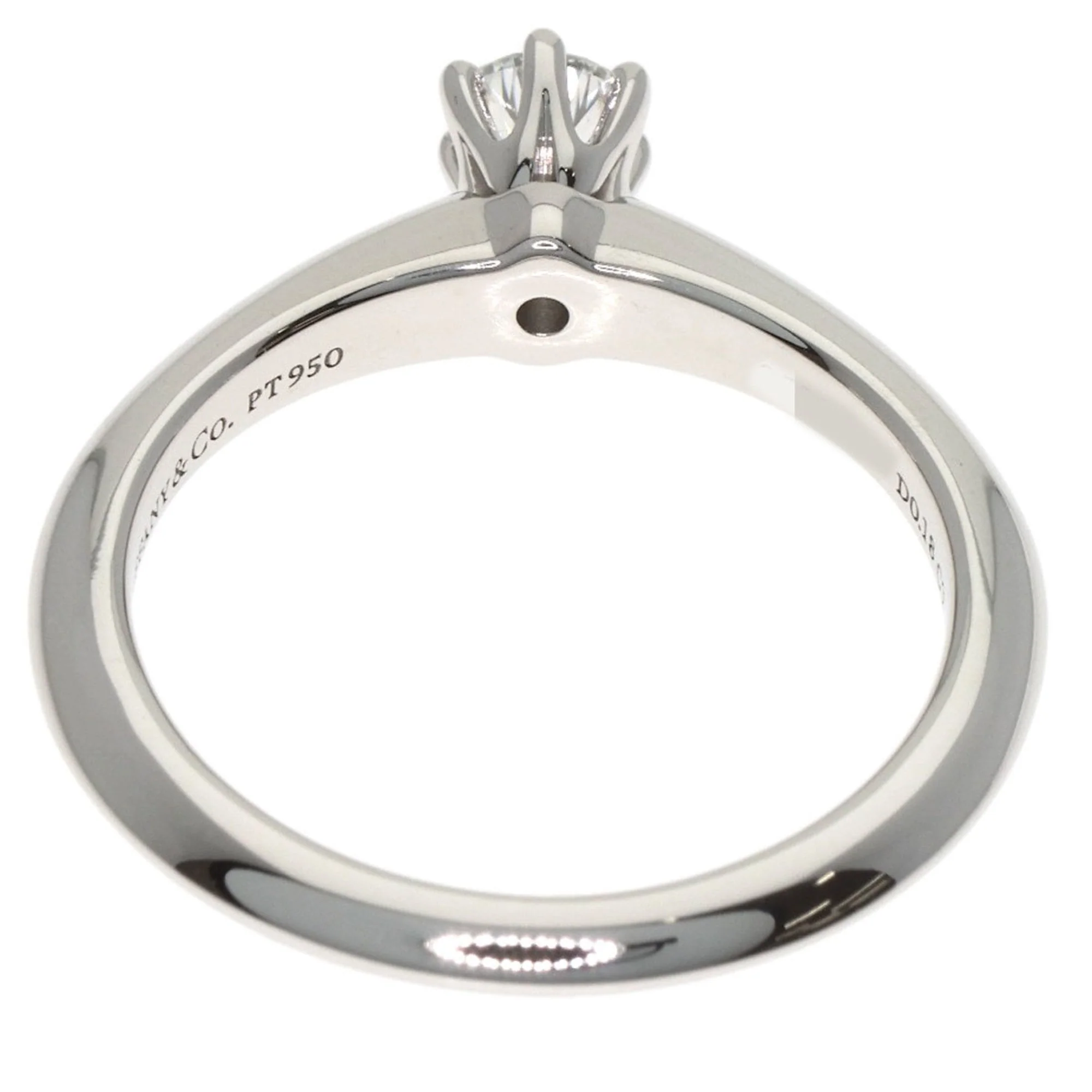 Solitaire Ring Platinum with Diamond - Image 4