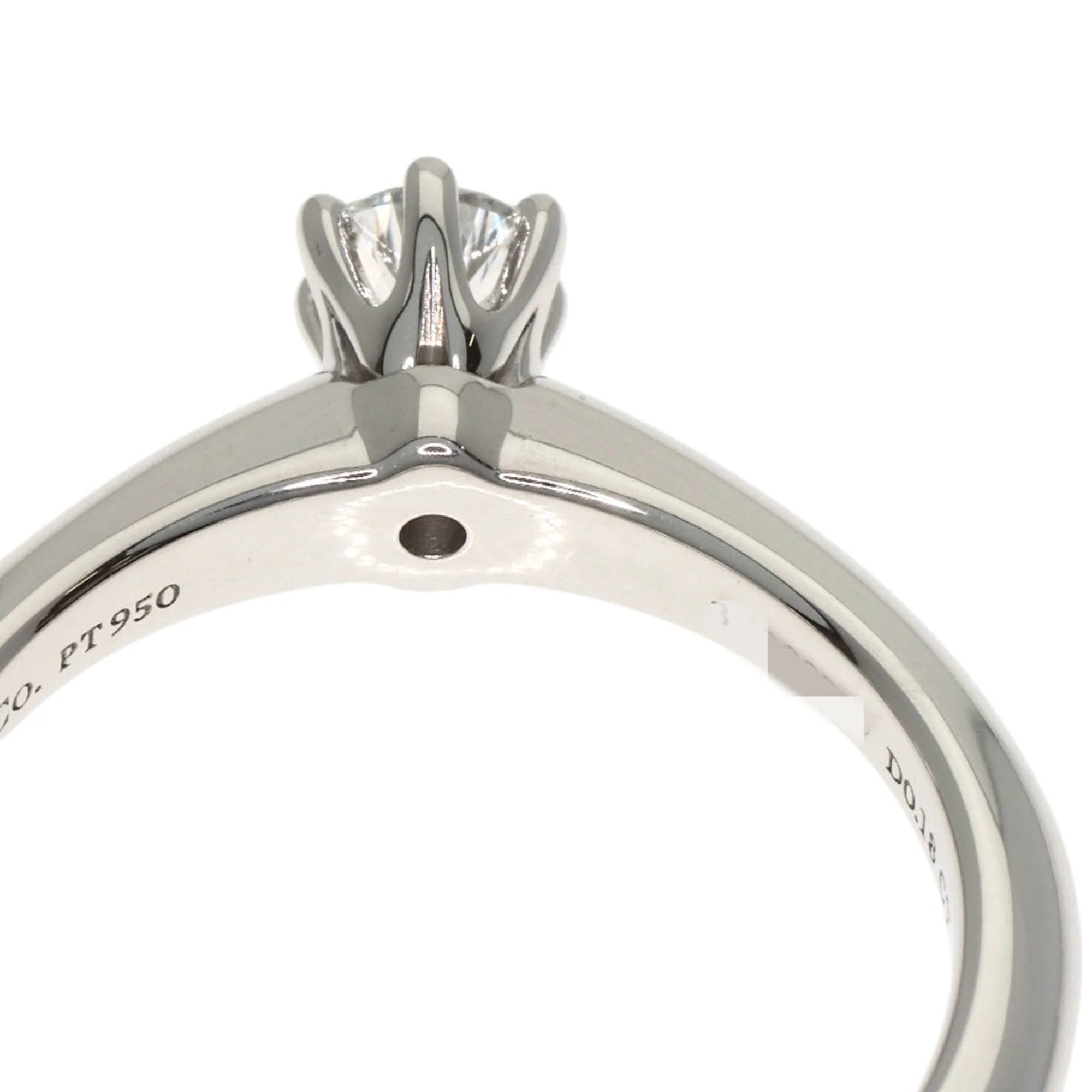 Solitaire Ring Platinum with Diamond - Image 7